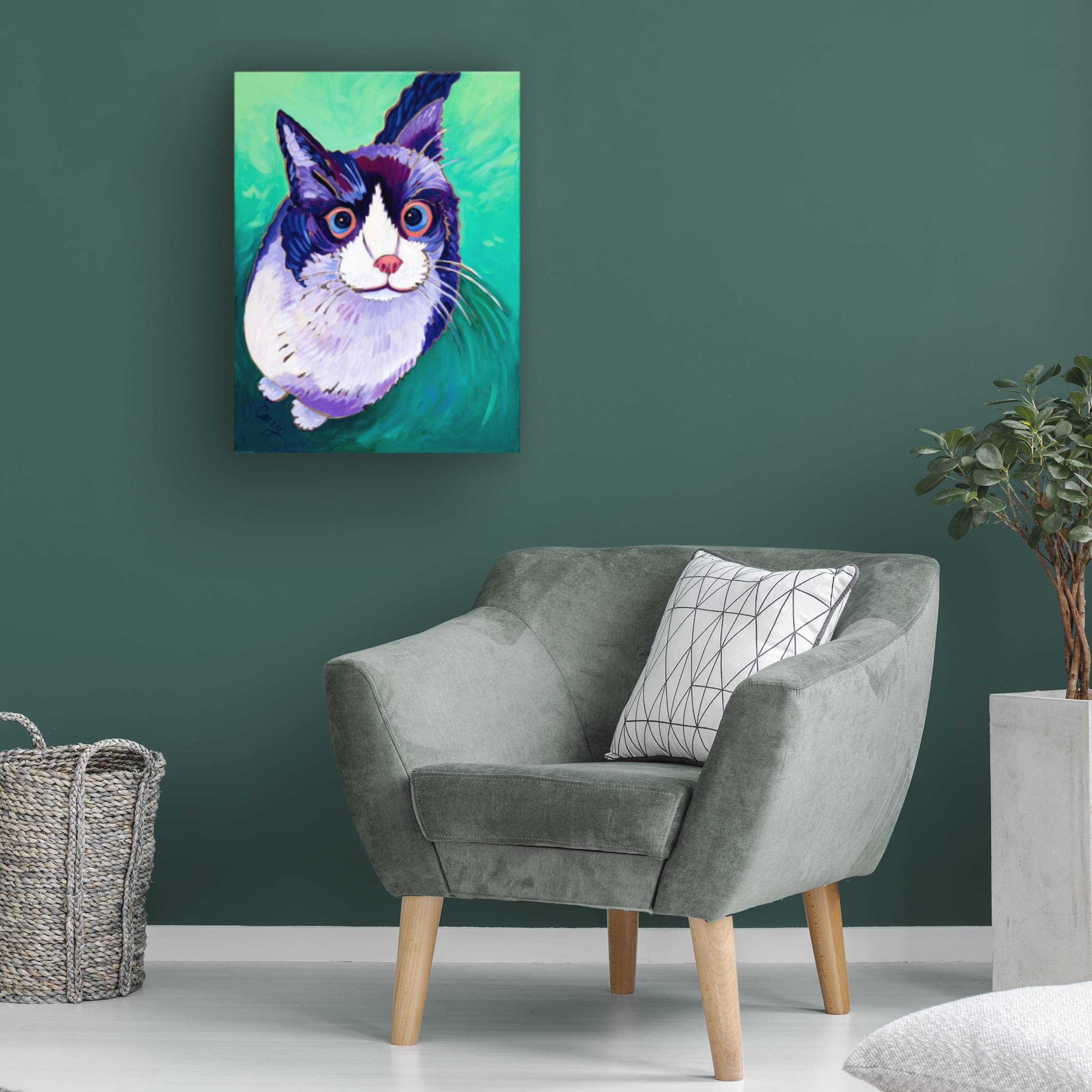 Trademark Fine Art 'Madison' Canvas Wall Art by Cathy Carey - Modern Abstract Painting for Living Room, Bedroom & Office Decor