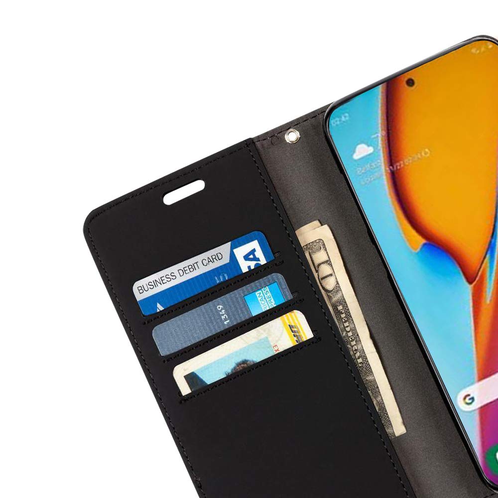 EMF Protection Samsung Galaxy S22 Ultra Case - RFID Blocking Wallet & Stand for Work & Travel