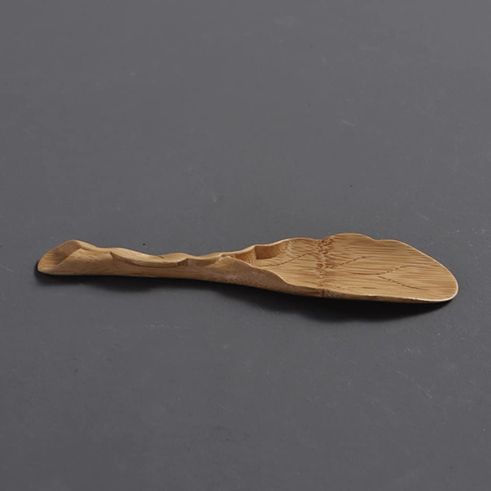 Premium Chinese Tea Set with Bamboo Leaf-Shaped Kung Fu Tea Scoop - Perfect for Loose Tea, Jam, Condiments, Seasoning & Ice Cream - Ideal for Tea Ceremonies, Gifts & Home Decor