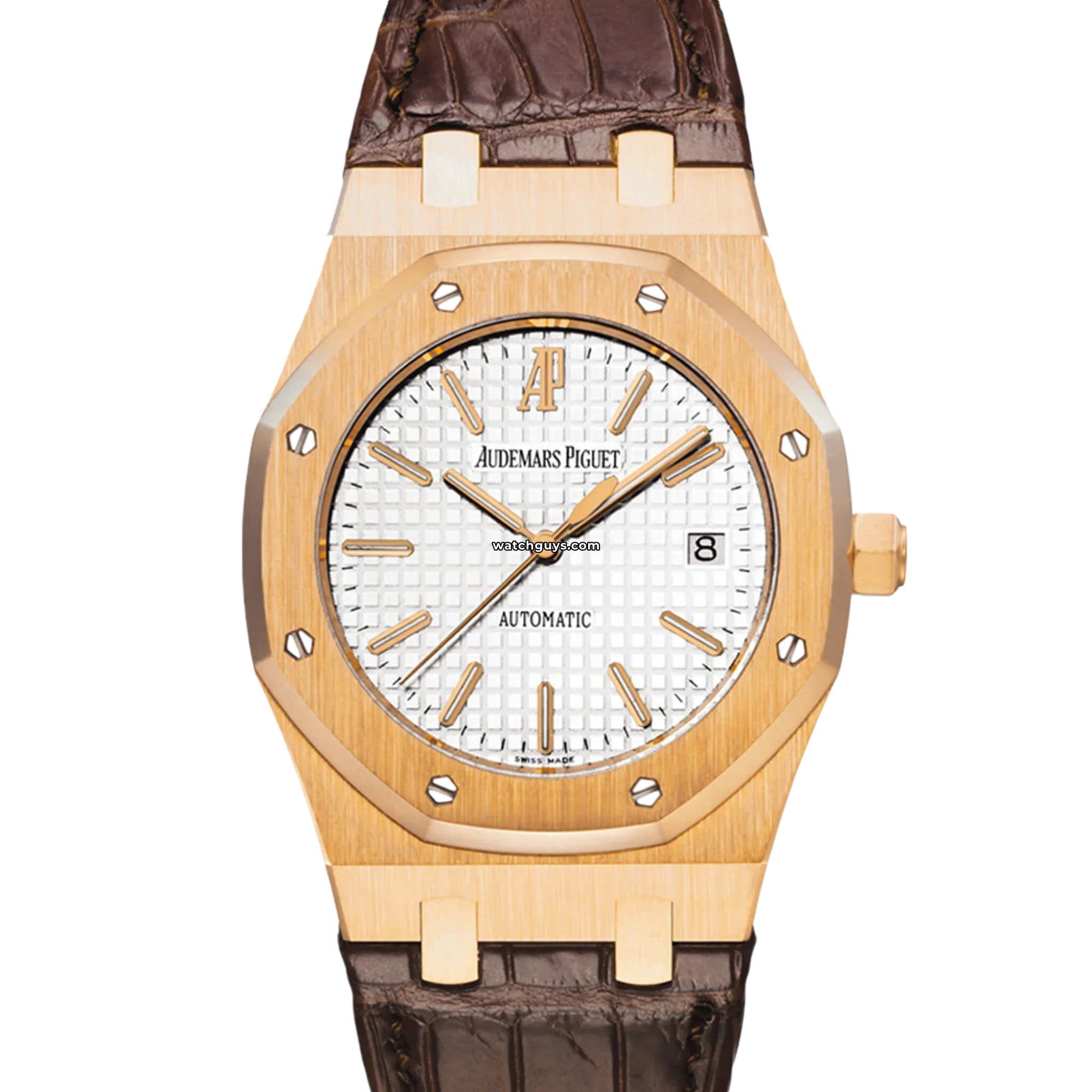 Audemars Piguet Royal Oak 15300OR.OO.D088CR.02 Men's Luxury Watch - 18K Rose Gold, Silver Dial, Stainless Steel Bracelet - Perfect for Business Meetings, Formal Events & Luxury Gift Giving