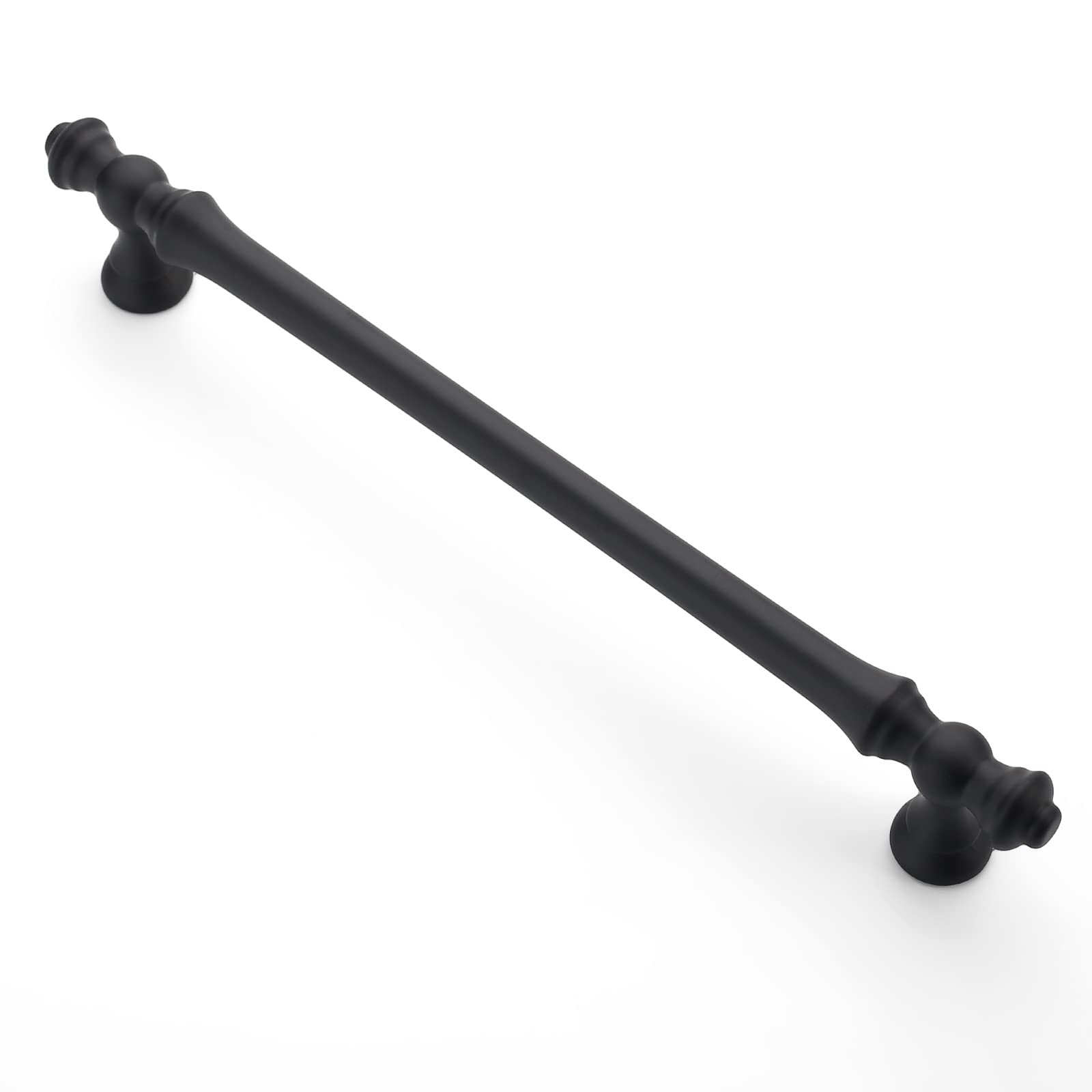 Asidrama 6 Pack 7.5 Inch (192mm) Matte Black Cabinet Handles - Modern Kitchen Cabinet Pulls & Drawer Handles for Cupboards, Dressers & Furniture (Perfect for Home Renovation & DIY Projects)