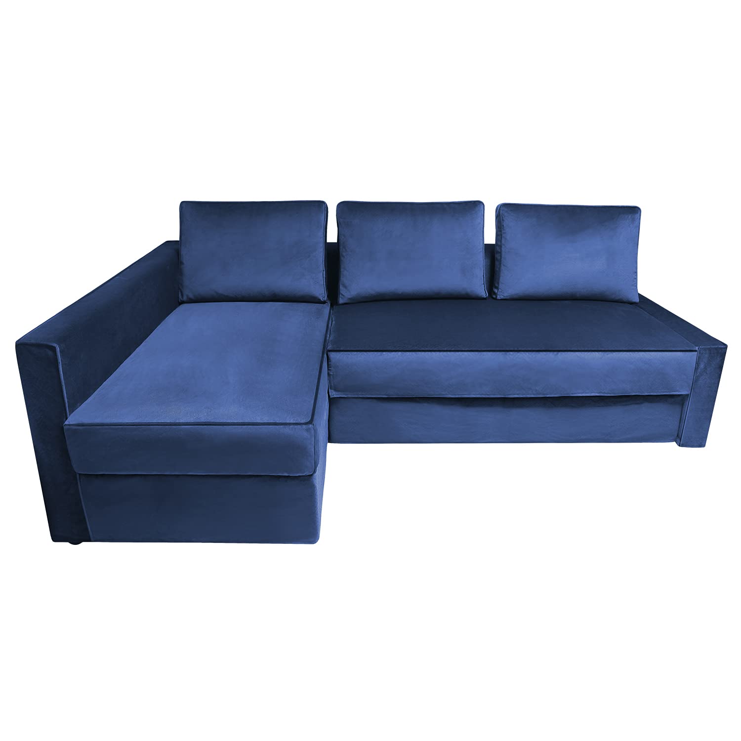 Stretchable Sofa Cover for IKEA Friheten Sleeper Sofa Bed - Left Chaise Corner Couch Slipcover with Cushion & Pillow Covers (2030-15) - Perfect for Living Room, Dorm & Small Space Protection