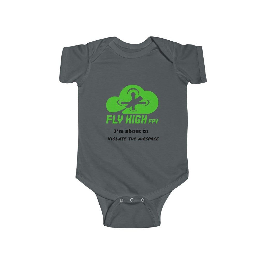 Baby Bodysuit with Funny Airplane Design - Soft Cotton Onesie for Infants & Toddlers - Perfect for Playtime, Travel & Airplane-Themed Parties