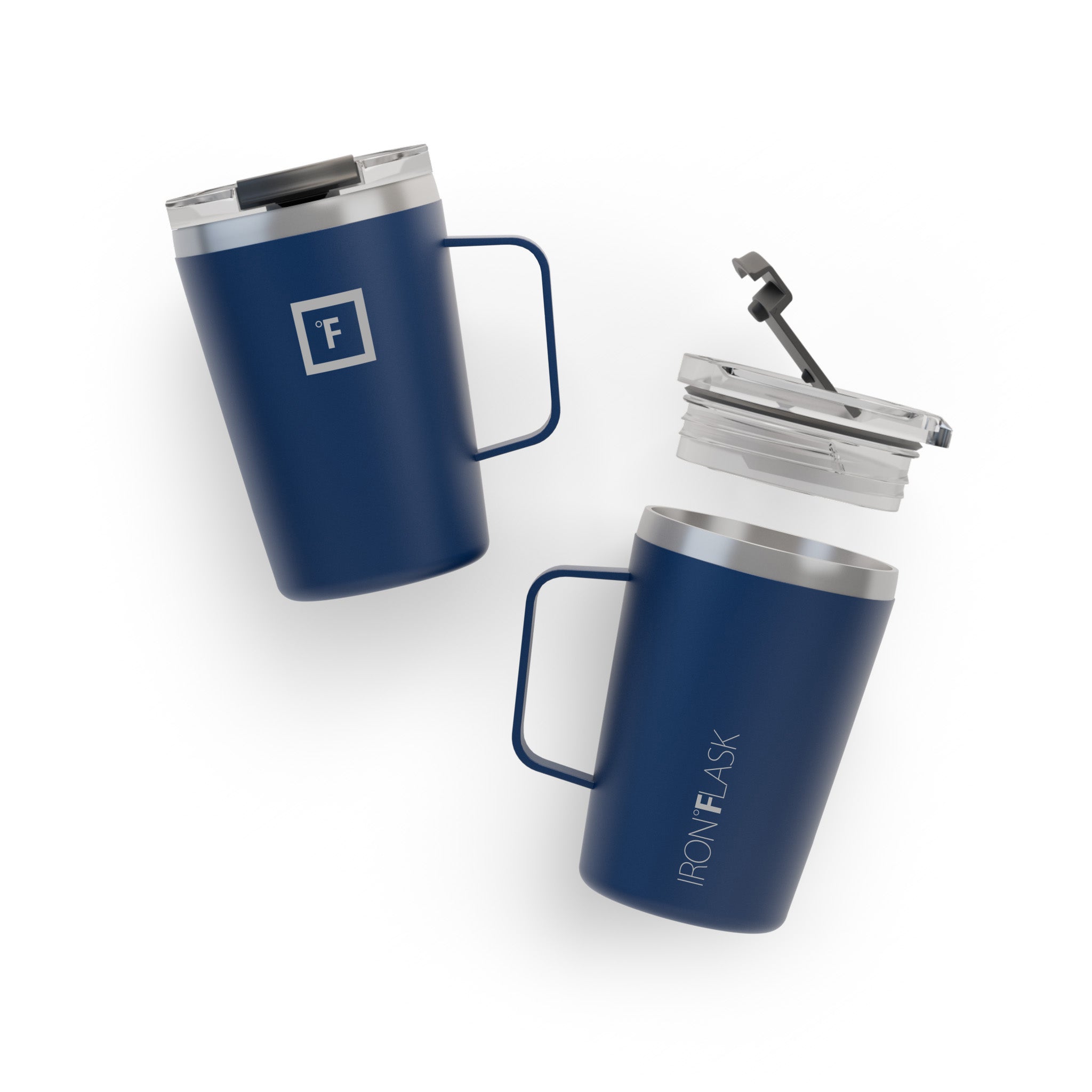 12 Oz Non-Slip Grip Coffee Mug - Insulated Travel Mug for Hot & Cold Drinks - Perfect for Office, Commute, Camping & Outdoor Activities