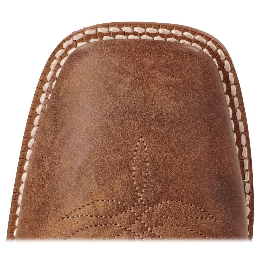 Ariat Men's Crosshair Square Toe Western Boots - Rifle Brown Ink - Size 9.5M | Durable Cowboy Boots for Riding, Work & Outdoor Activities