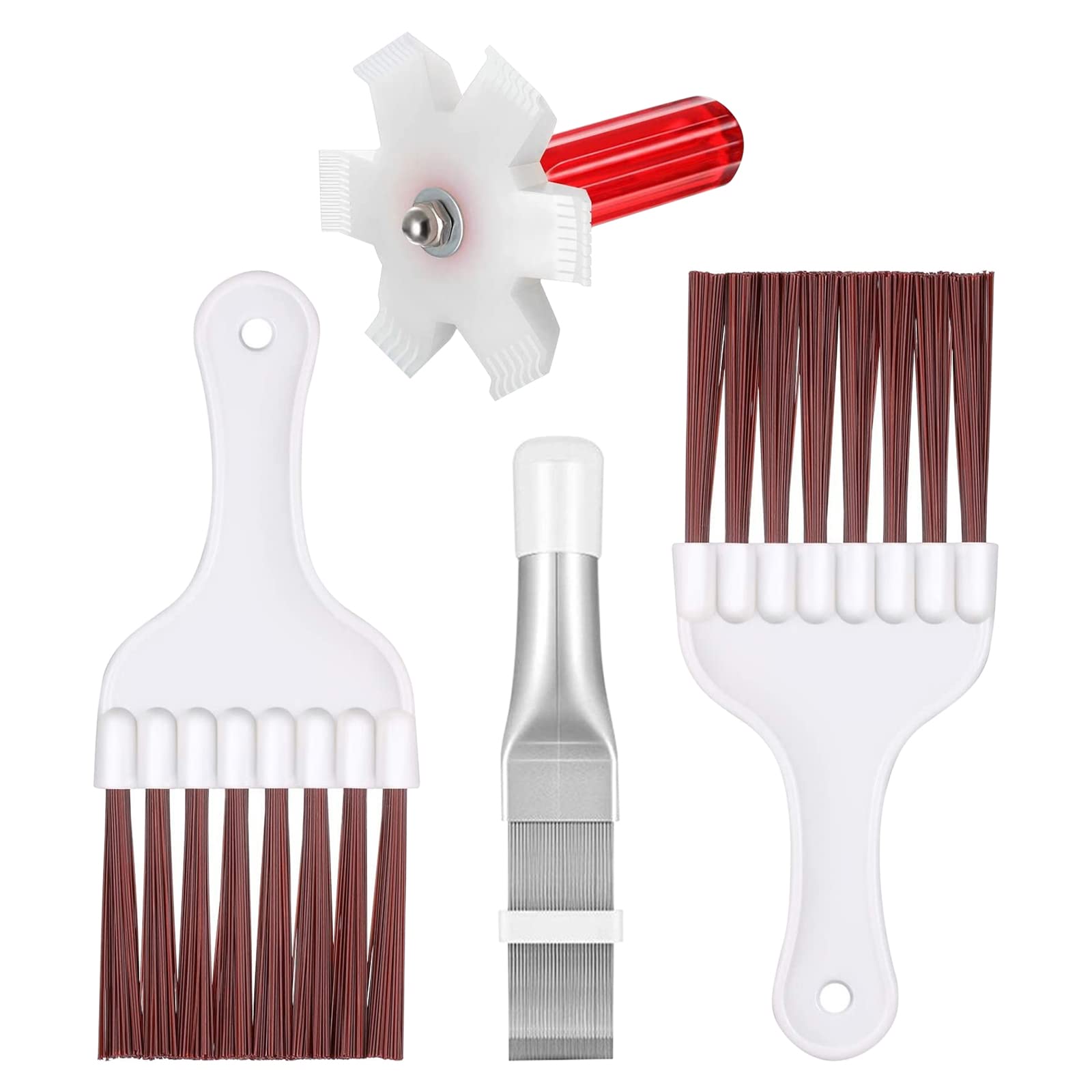 Carkio 3-in-1 Stainless Steel AC Condenser Fin Cleaning Brush - Coil Comb & Refrigerator Fin Cleaner for Air Conditioners, Fridges & Radiators | Perfect for HVAC Maintenance & Home Appliance Care