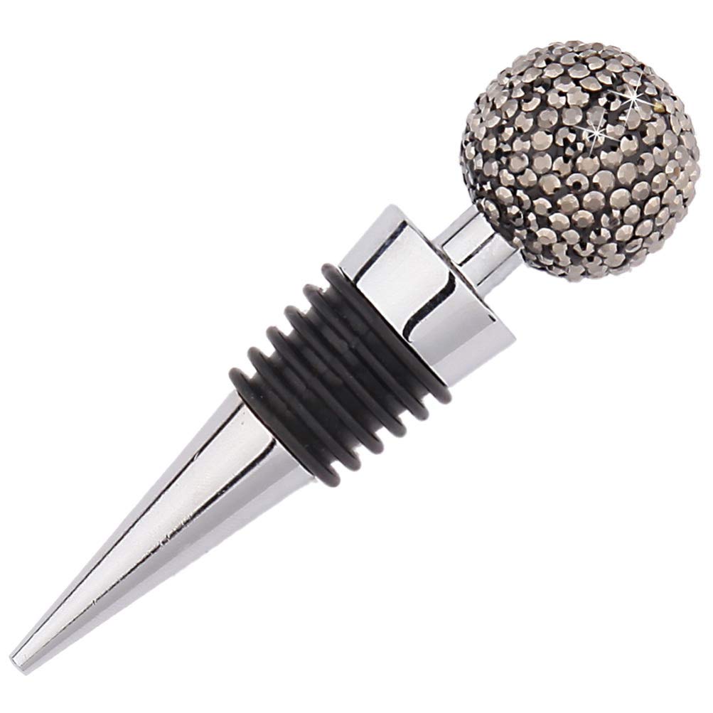 Premium Vacuum Wine Bottle Stoppers - Airtight Metal Wine Saver Plug for Red, White & Sparkling Wine - Reusable Decorative Wine Topper for Beer & Sous Vide - Perfect for Parties, Gifts & Home Bars