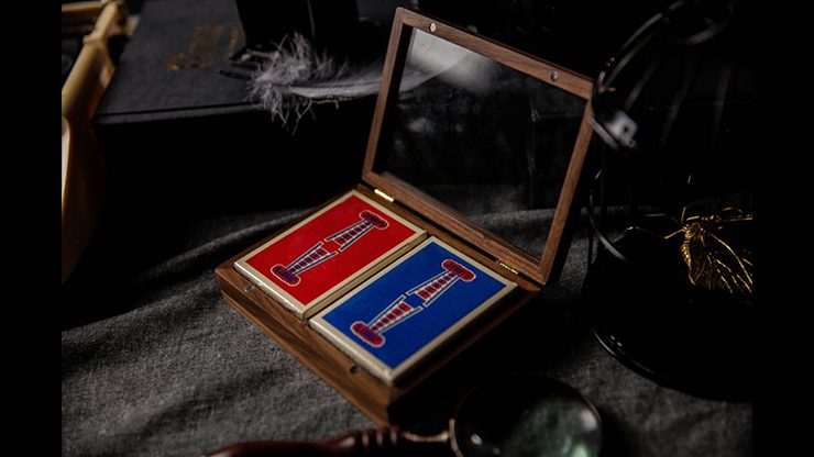 Premium Wooden Playing Card Collection Box - Holds Two Decks | Elegant Storage for Poker, Magic Tricks & Card Games | Perfect Gift for Card Enthusiasts & Collectors