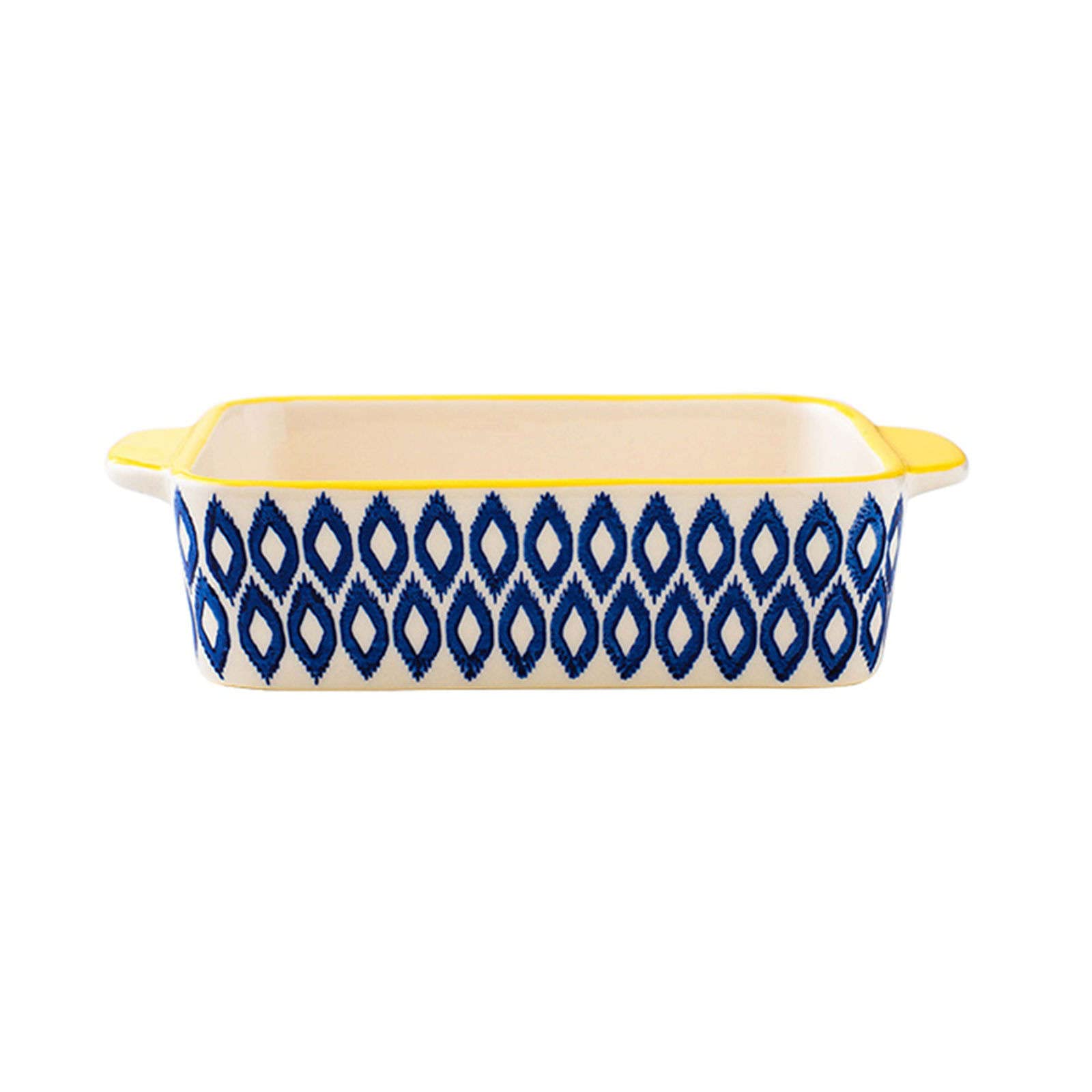 Haifle Rectangular Lasagna Baking Dish - 8.3x5x2 Inch Deep Ceramic Casserole Pan for Oven, Microwave & Freezer | Perfect for Lasagna, Casseroles, Roasts & Meal Prep