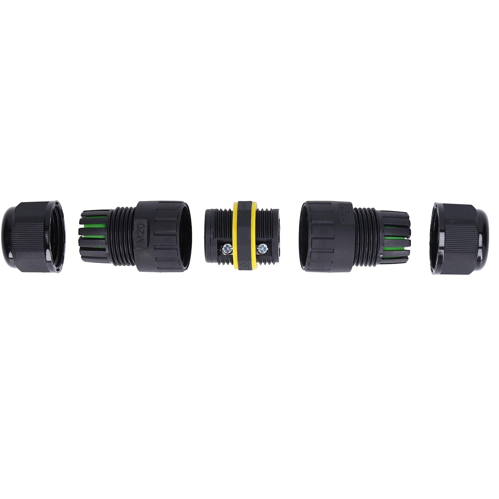 Haofy 5Pcs IP68 Waterproof LED Power Connectors - Outdoor Electrical Cable Connectors for Repair & Extension, Wire Protectors for Tunnel Lights - Perfect for Garden, Patio & Landscape Lighting