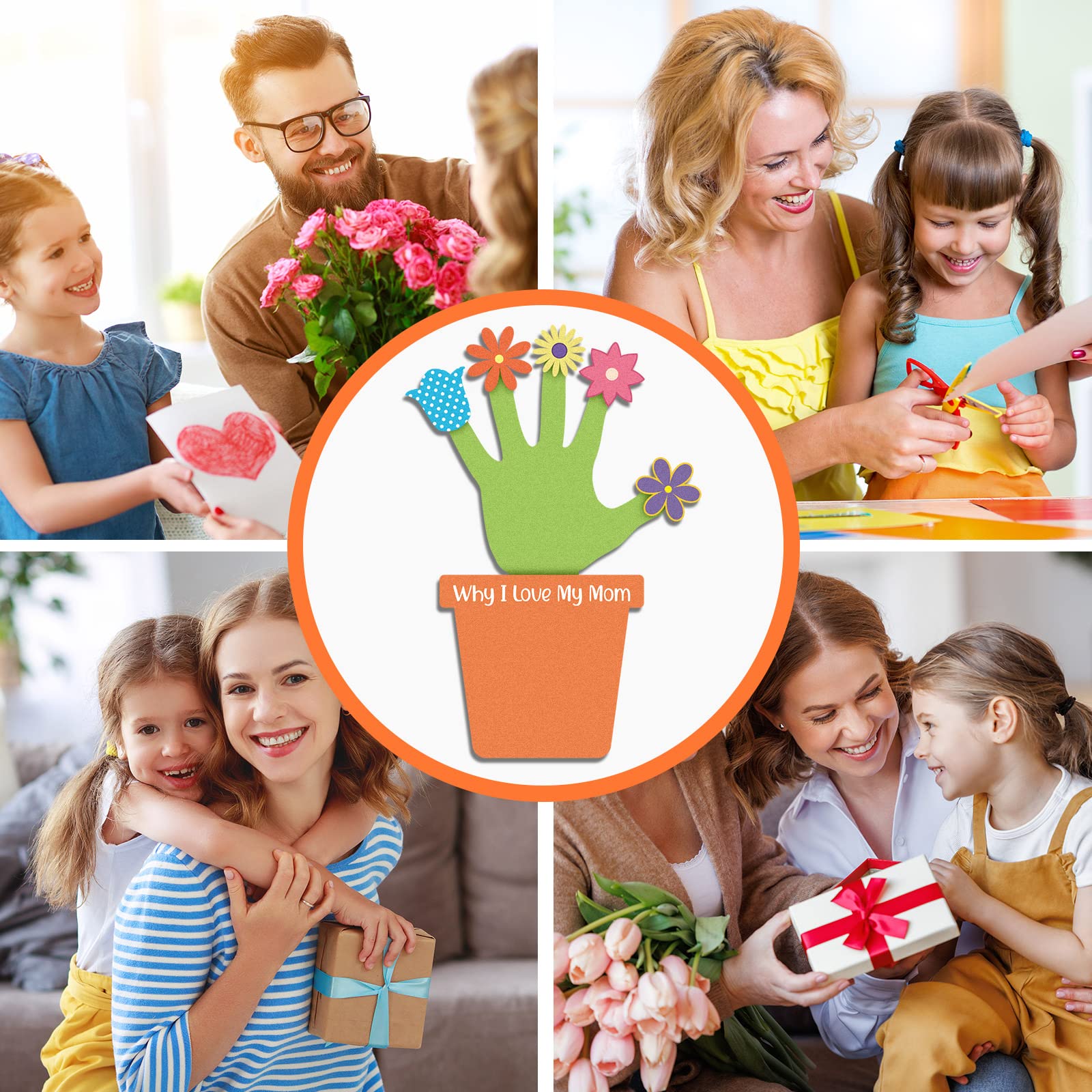 He is Risen Easter Craft Kit - 20 Sets Christian Foam Handprint Crafts for Kids | Sunday School & Home Activities