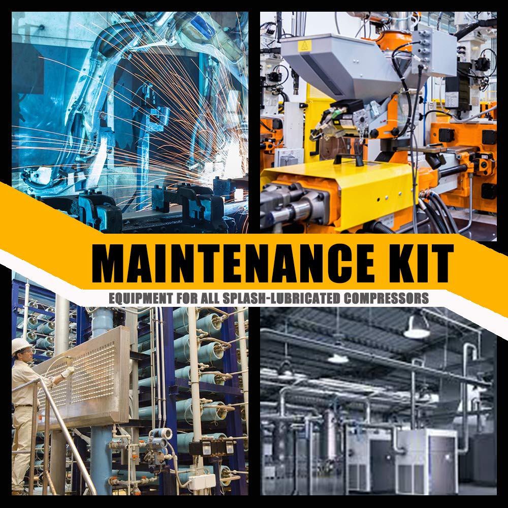 15-20HP Industrial Air Replacement Rotary Screw Compressor Pump | Spin-on Oil Separator | Commercial Air Compressed System Maintenance Kit | Durable & Easy Maintenance | Ideal for Factory, Workshop & Industrial Air Systems