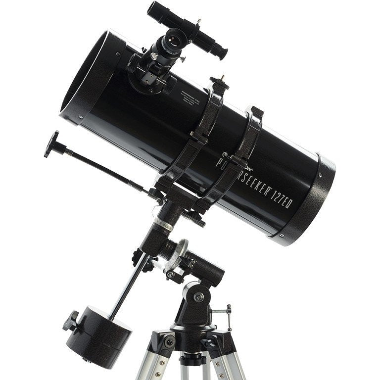 PowerSeeker 127EQ Telescope for Adults & Beginners - 127mm Aperture Refractor Telescope with Tripod & Accessories - Perfect for Stargazing, Moon Viewing, and Astronomy Learning