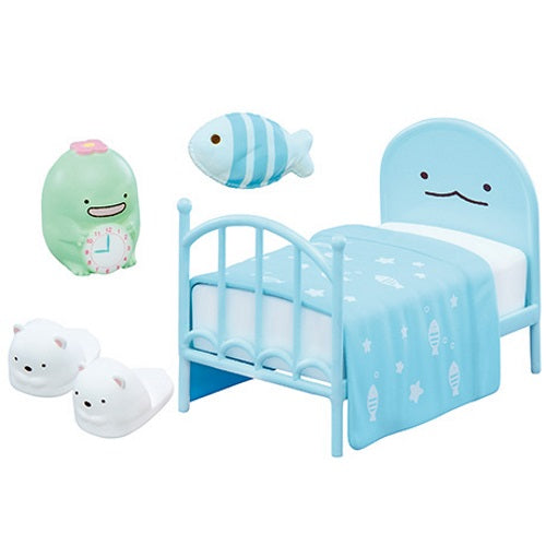 San-X Sumikko Gurashi My Room Miniature Doll Furniture Set - Cute Japanese Kawaii Room Decor for Collectors & DIY Dollhouse Scenes