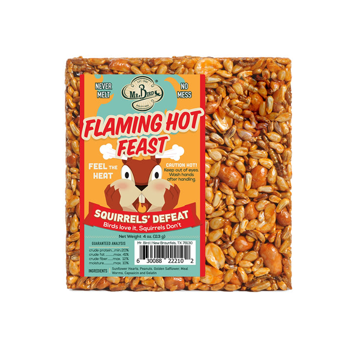 Flaming Hot Feast Block Small - Set of 3 Spicy Party Snacks for Game Night & Social Gatherings