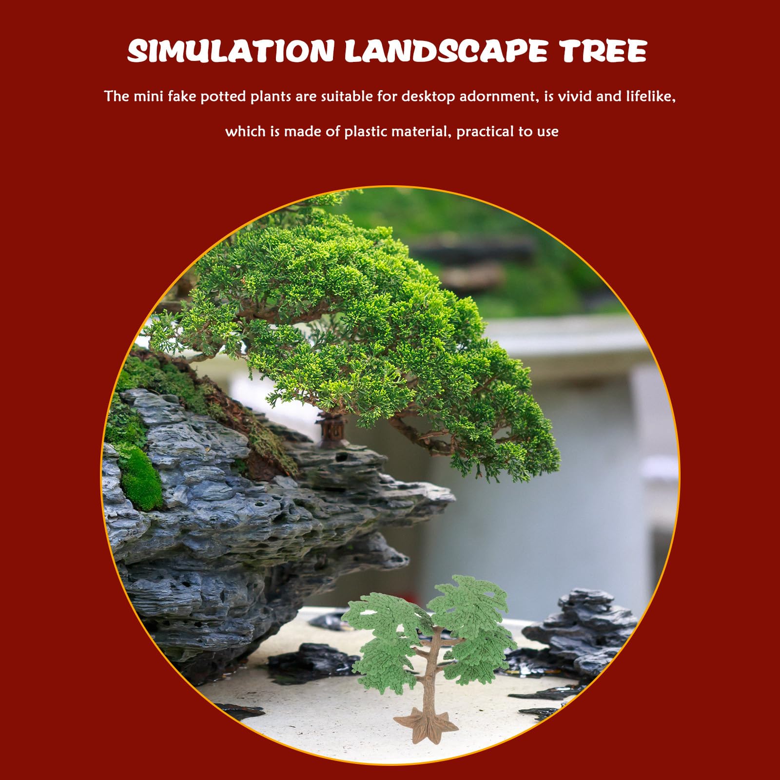 Miniature Artificial Cypress Trees - 2PC Fake Model Trees for Sand Table, Train Scenery & DIY Landscape Decoration | Perfect for Dioramas, Wargaming Terrain & Architectural Models