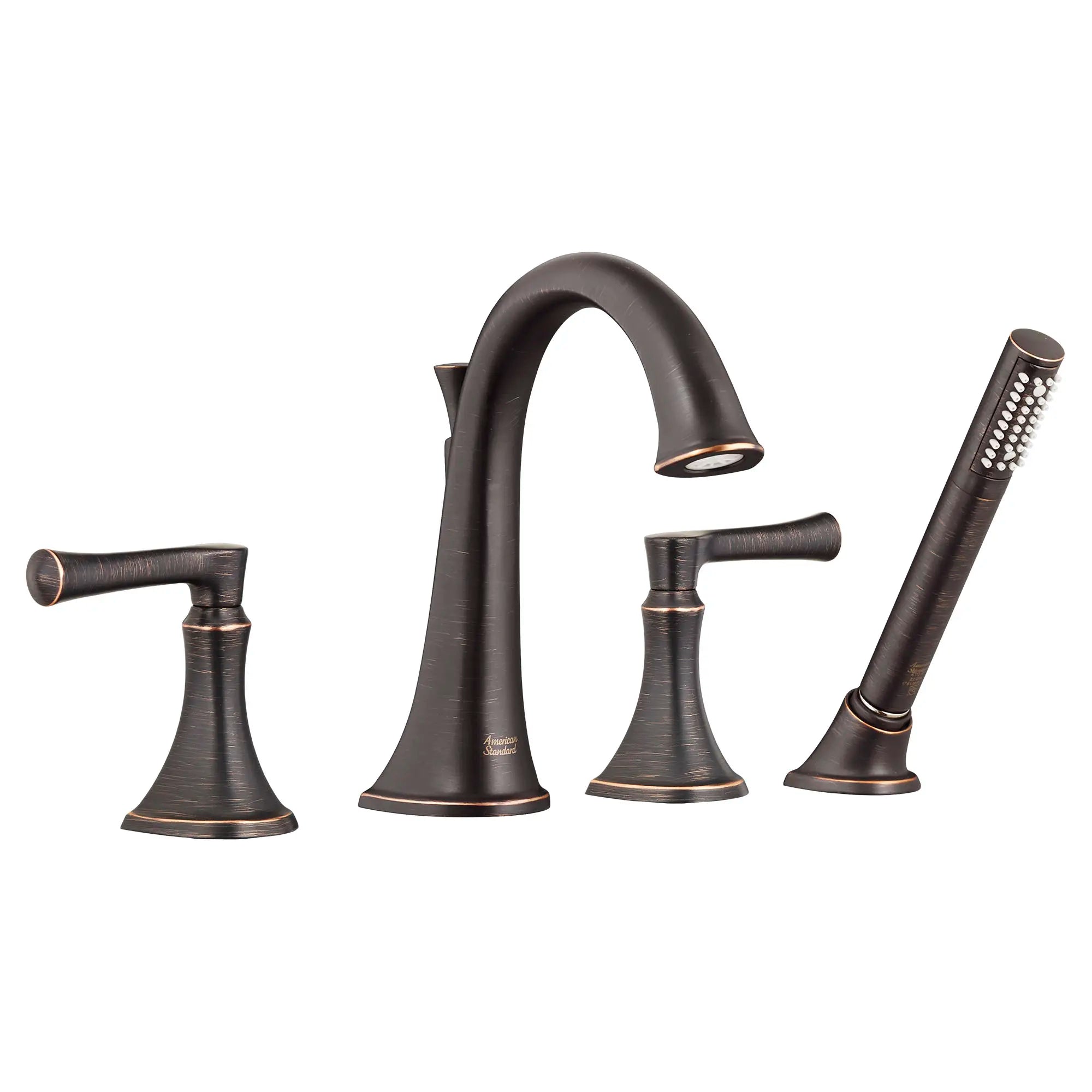 Premium Matte Black Estate Bathtub Faucet with Hand Shower - Compatible with Flash® Rough-In Valve - Lever Handle Design for Modern Bathrooms - Perfect for Spa-Like Relaxation and Daily Bathing