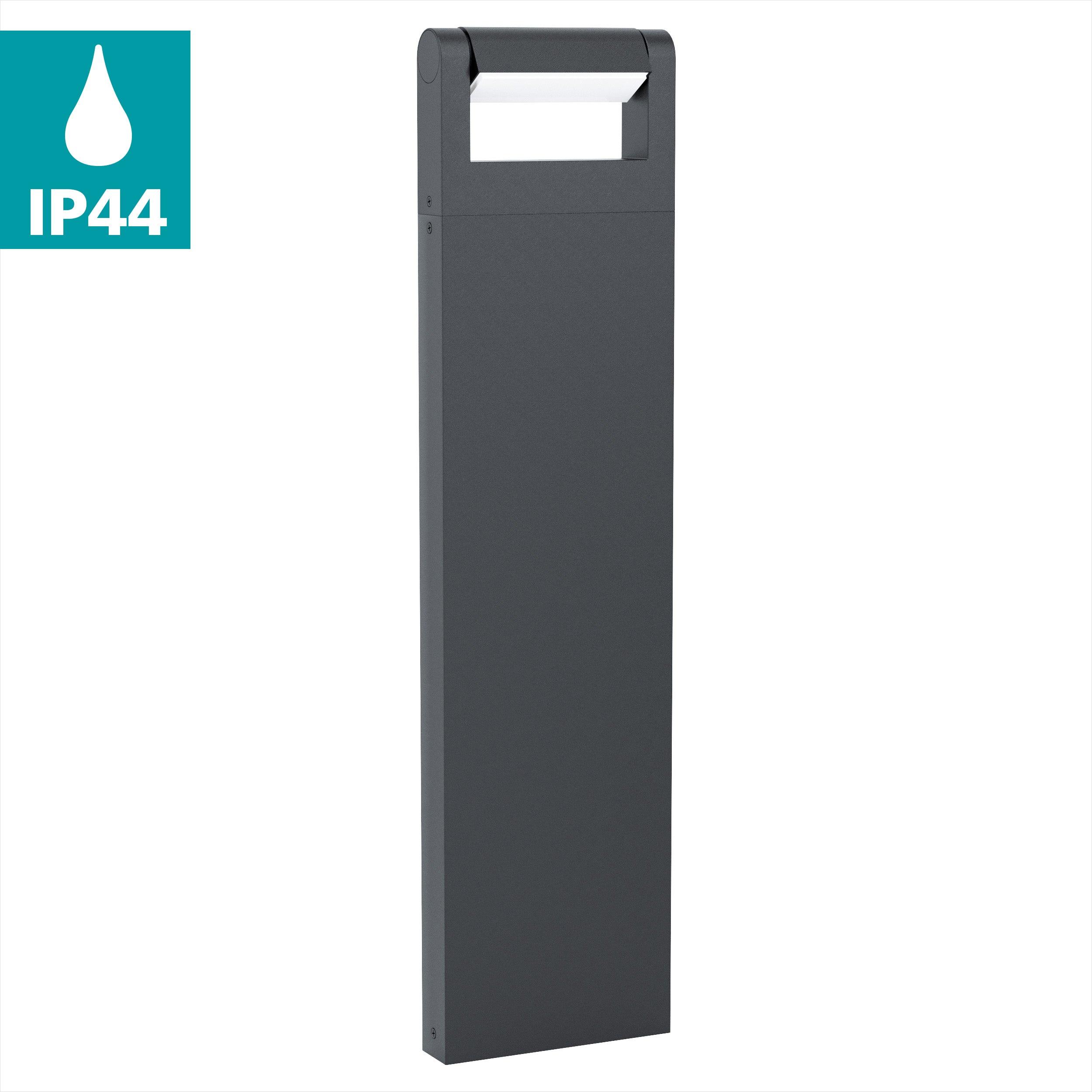Eglo Brianza IP44 Waterproof Outdoor LED Bollard Light - Pathway, Garden, and Landscape Lighting for Patio, Driveway, and Walkway