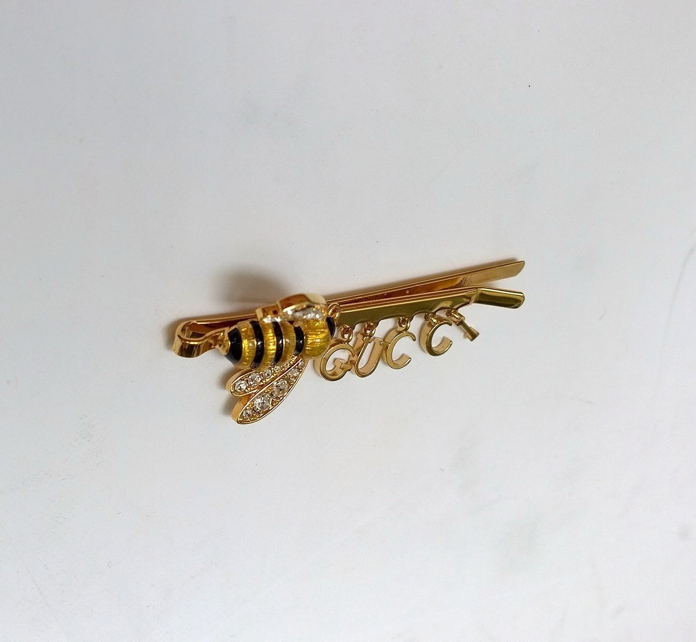 Gucci Bee Enamel Rhinestone Hair Clip - Luxury Hair Accessory for Women, Fashion Hairpin for Parties, Weddings & Special Occasions