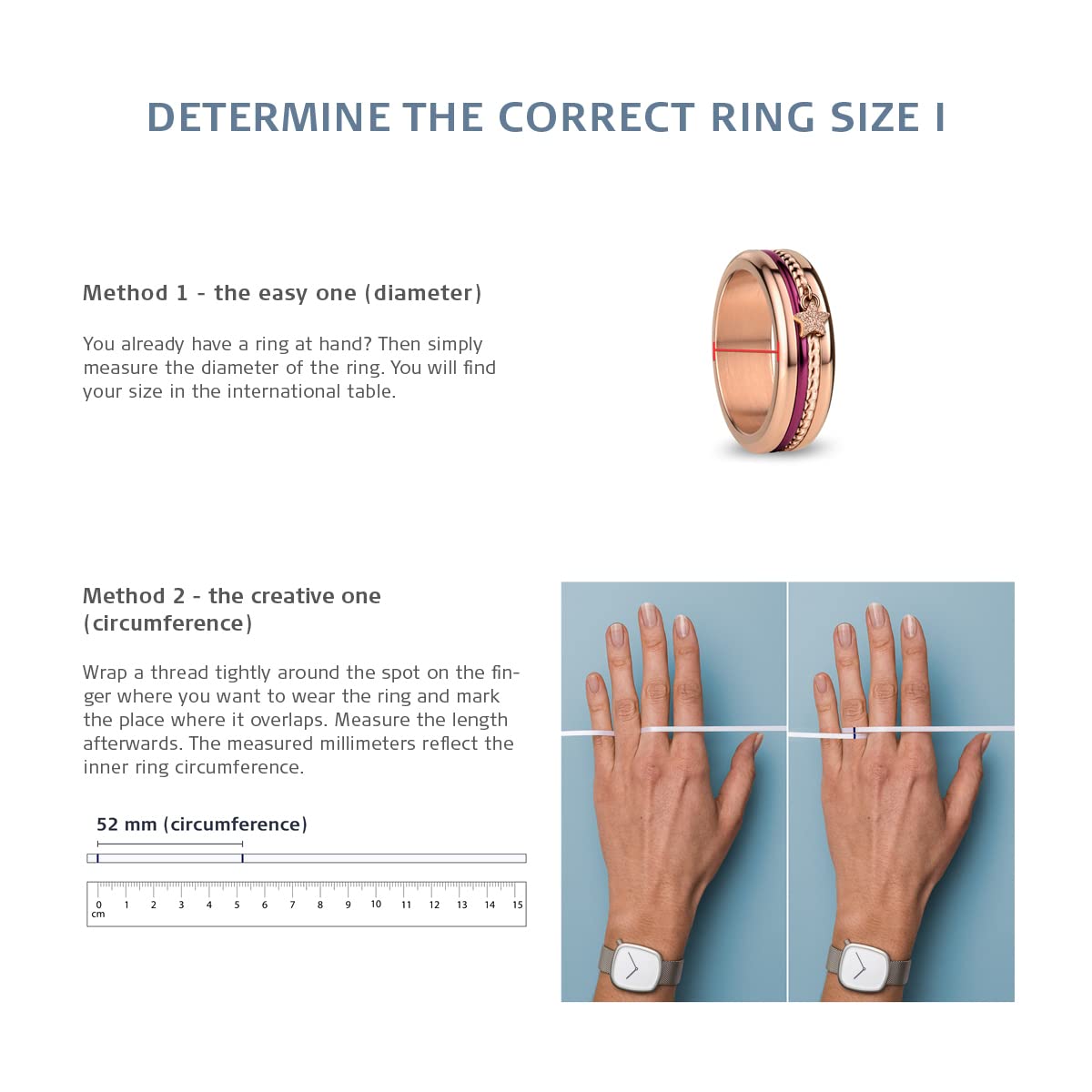 BERING Women's Rose Gold Ring Set - Elegant Symphony-Set7 Jewelry for Anniversary, Wedding & Special Occasions