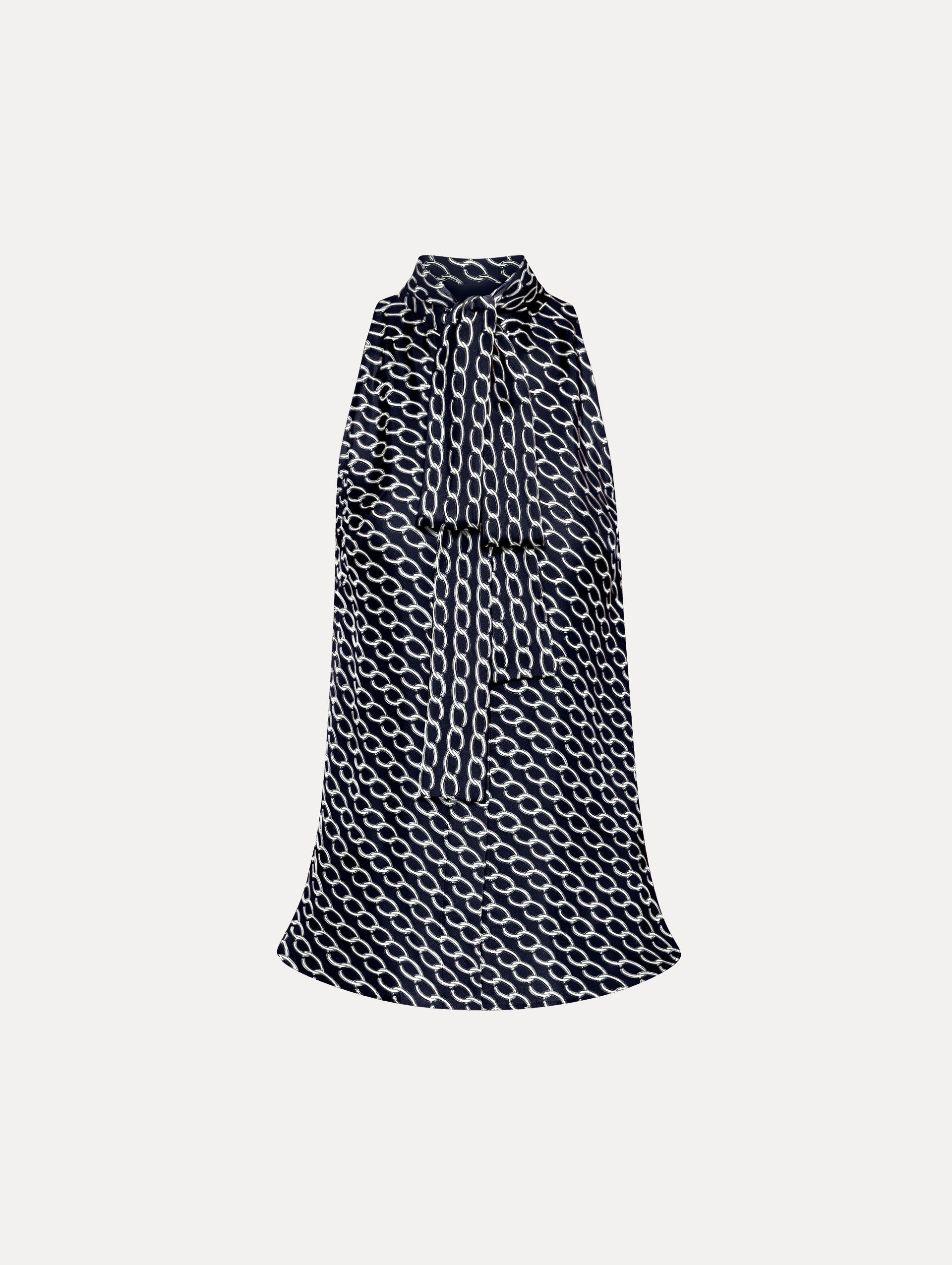 Elegant Oscar Chain Link Sleeveless Blouse for Women - Fashionable Summer Tops for Casual Outings & Office Wear
