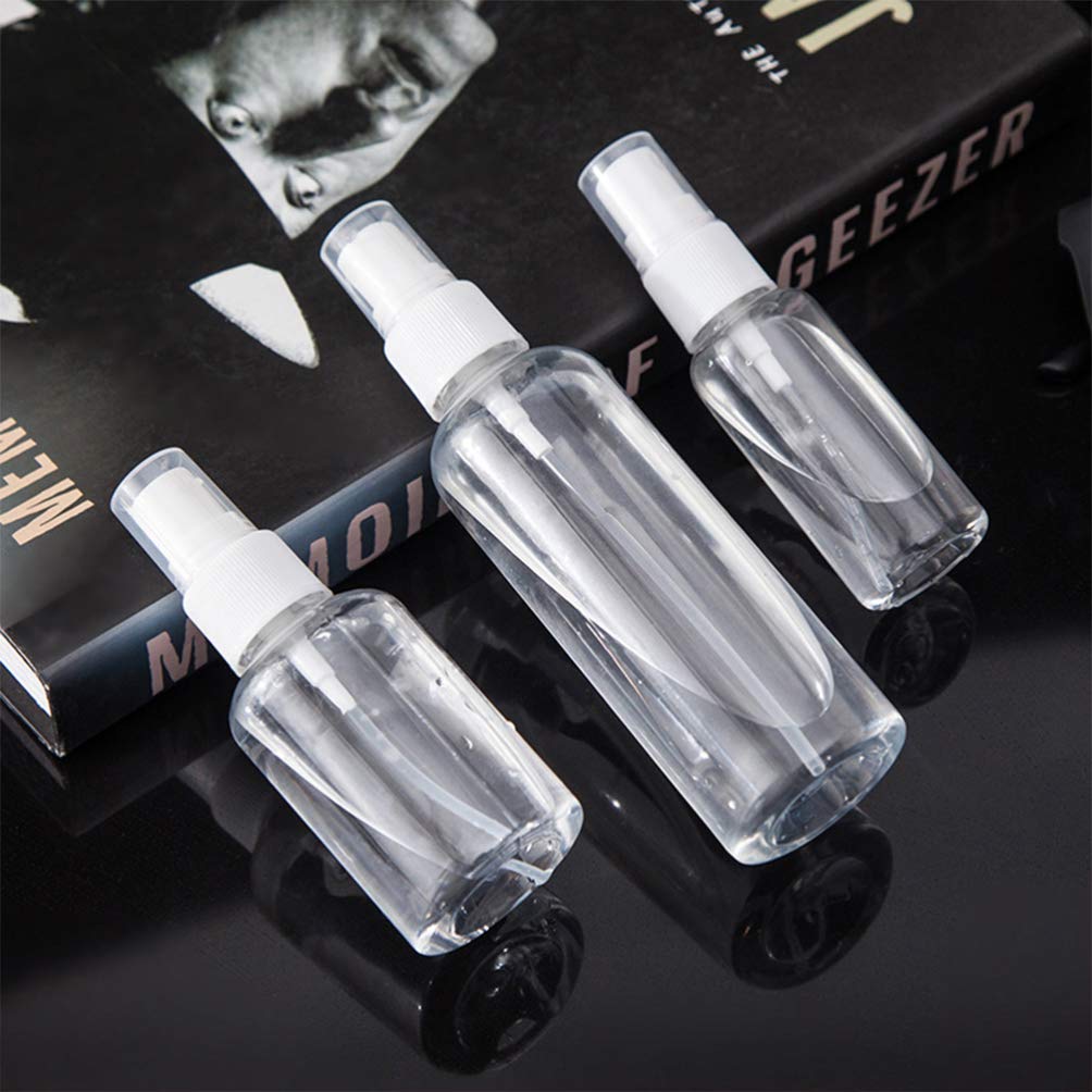 EXCEART 10 Pack Essential Oil Spray Bottles - Reusable Fine Mist Plastic Sprayer for Aromatherapy, Cleaning, Travel & Cosmetics | Leak-Proof Openable Cover for Lotions & Liquids | Home, Office & DIY Use