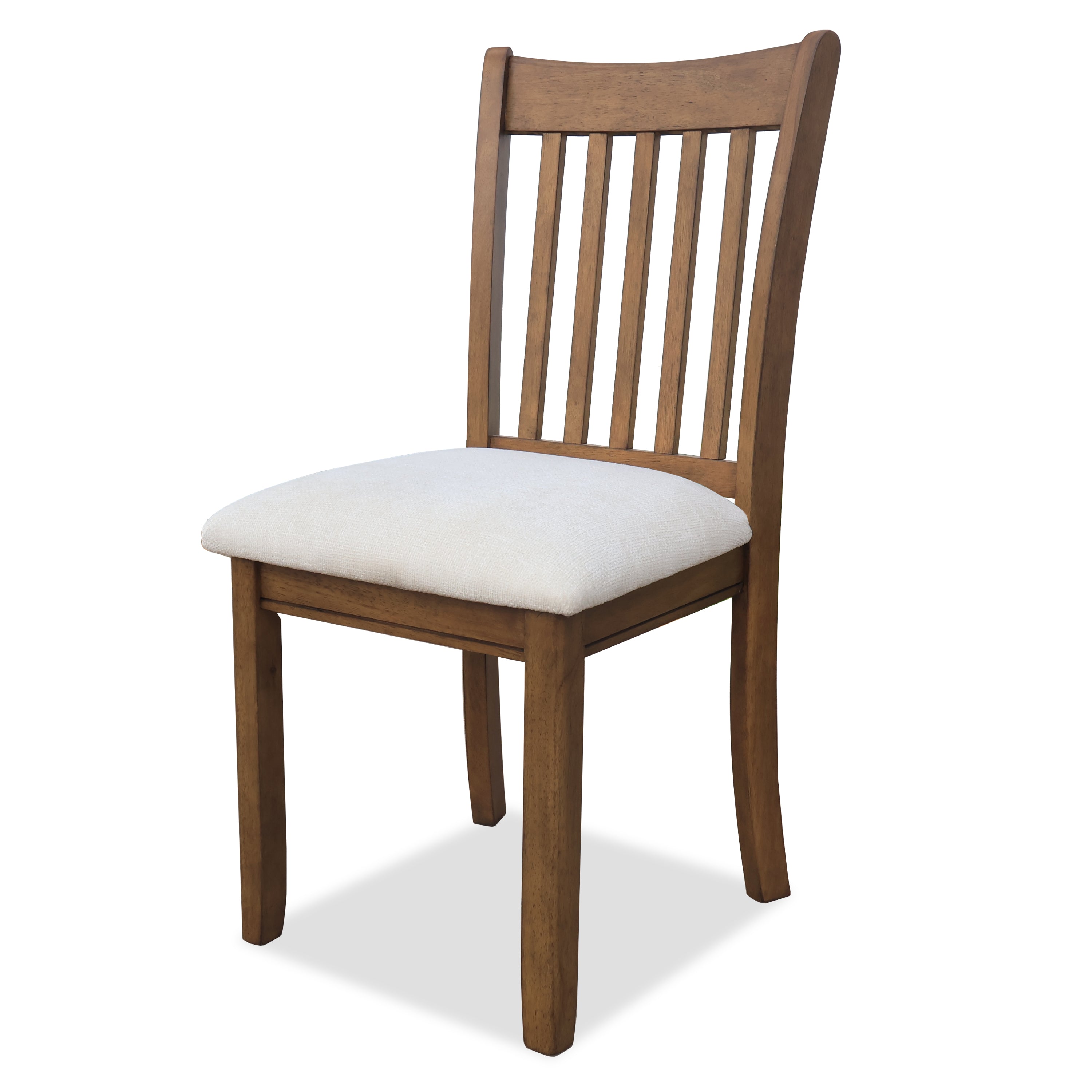 Light Brown Wooden Dining Chairs Set of 2 - Cushioned Seats & Sturdy Back for Kitchen, Breakfast Nook or Dining Room - Comfortable Modern Home Furniture for Family Meals & Entertaining Guests