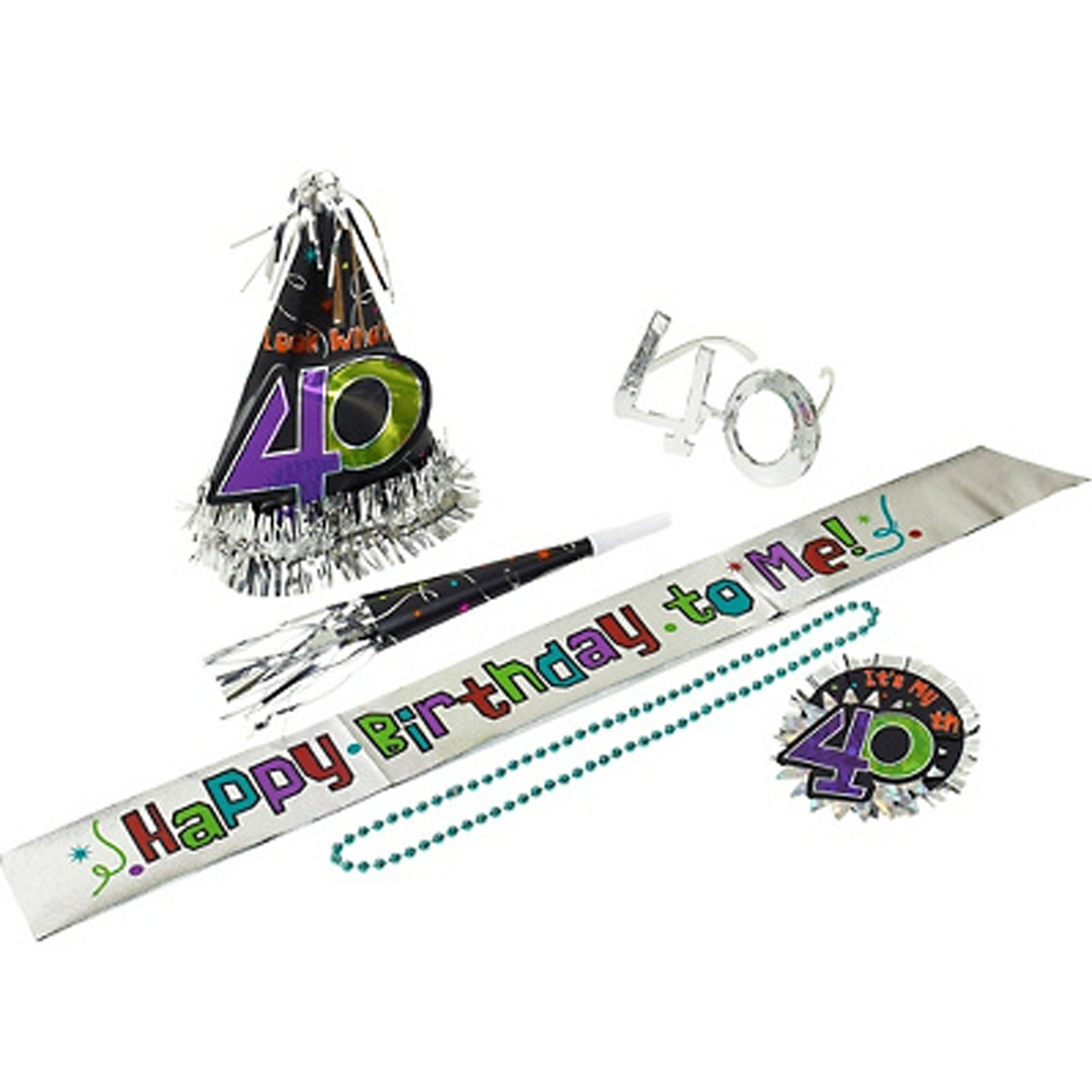 All-in-One 40th Birthday Party Kit - Complete Decoration Set for Adults & Kids - Perfect for Home, Office & Surprise Celebrations