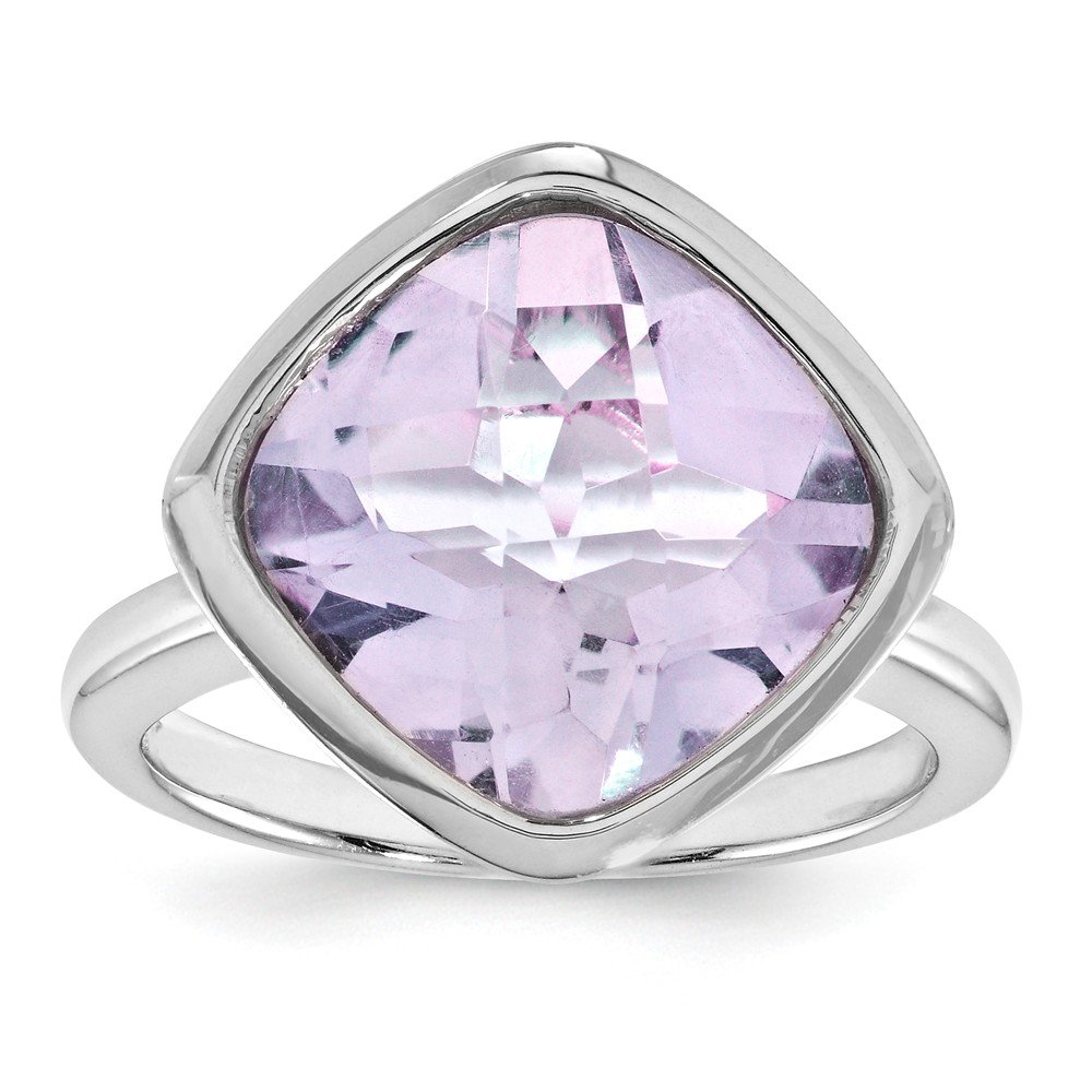 Elegant Sterling Silver Pink Quartz Ring for Women | Dainty Gemstone Jewelry Gift for Her | Perfect for Valentine's Day, Anniversary & Special Occasions