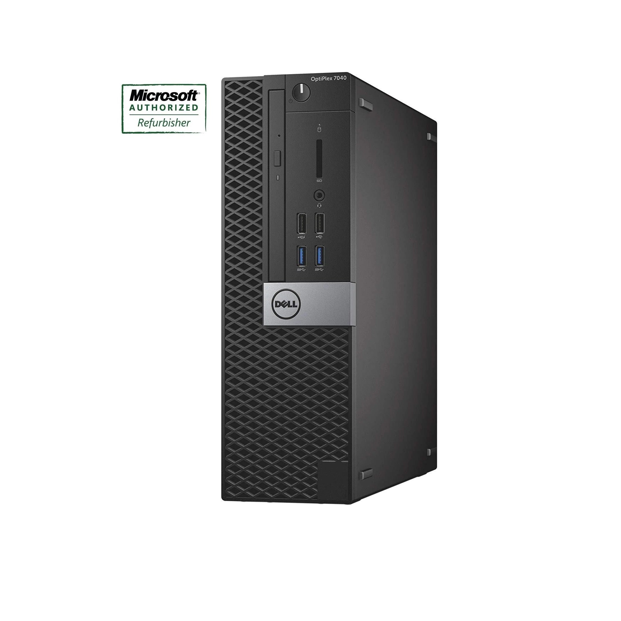 Refurbished Dell OptiPlex 7040 SFF Desktop PC - Intel Core i5-6500 6th Gen Quad-Core 3.2GHz, 8GB RAM, 256GB NVMe SSD, Windows 10 Pro - WiFi, Bluetooth, USB 3.0, HDMI, DisplayPort - Includes Keyboard & Mouse - 1 Year Warranty - Perfect for Home Office, Business Workstations & Remote Work