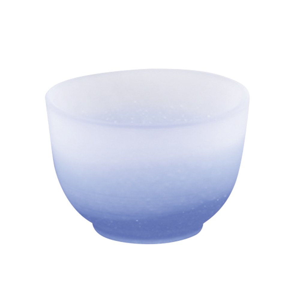 Hirota Glass Snowflake Tea Cup - 5.1oz Blue Cooling Glass for Iced Tea & Matcha