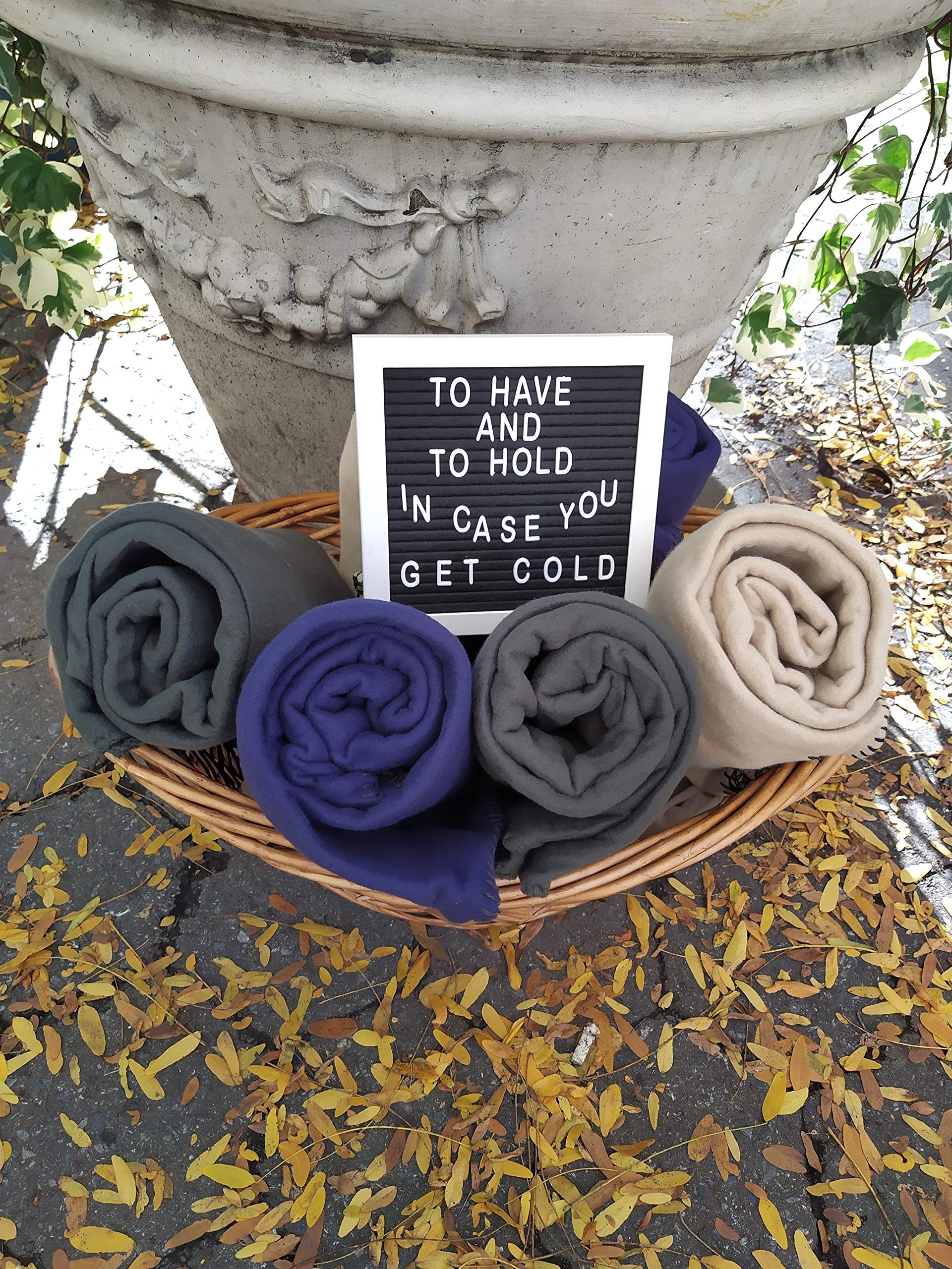 (24 Pack) Bulk Soft Warm Lightweight Fleece Throw Blankets - Navy Blue | Wedding Favors, Homeless Shelters, Home Decor, Bed, Sofa, Office, Pet & Travel Blankets | Cozy for Winter, Gifts, Camping & Emergency Kits