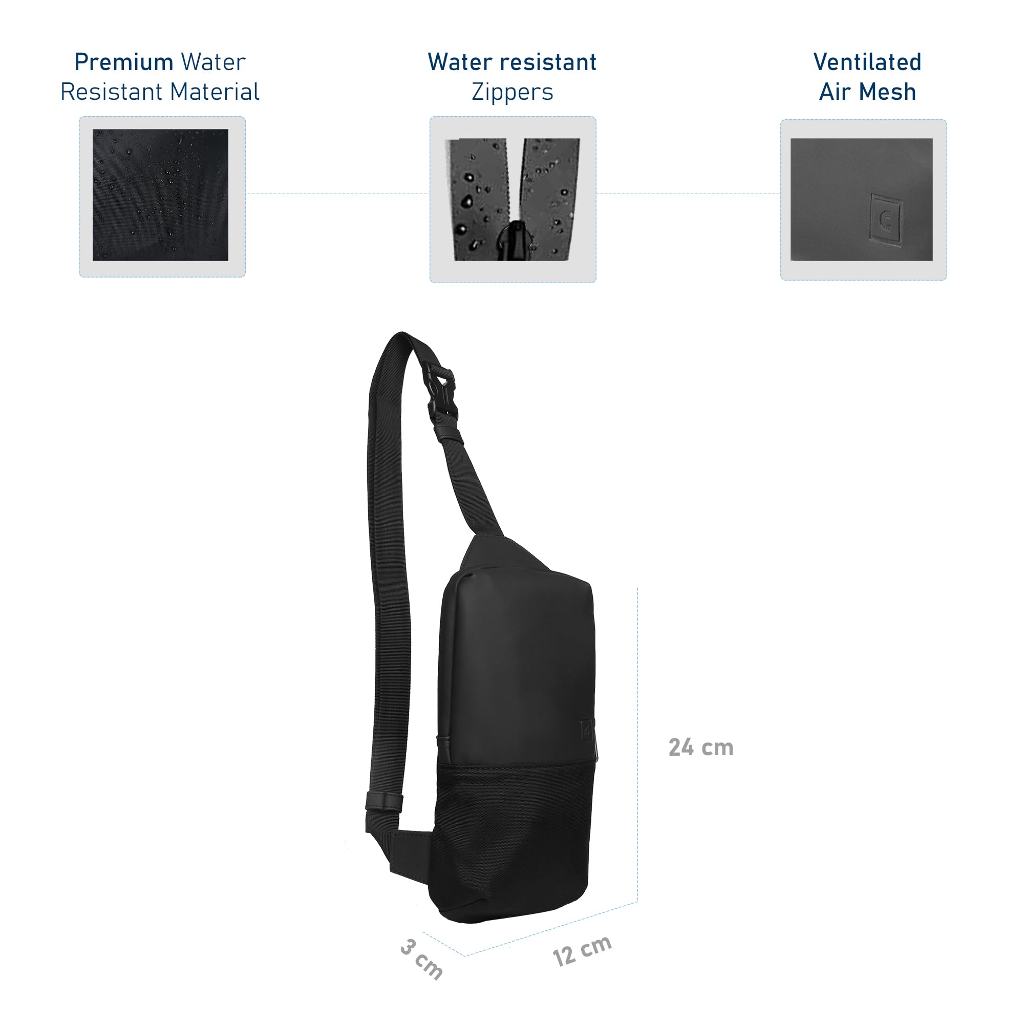 Carriall Define Sling Bags - Trendy Lightweight Crossbody Purse for Women & Men | Fashionable Shoulder Bag for Work, Travel & Night Out | Perfect Casual & Formal Handbag Accessory