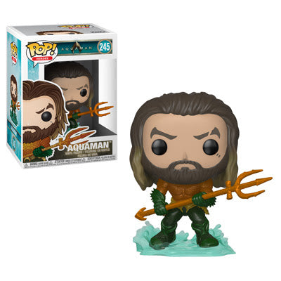 Aquaman Pop! Vinyl Figure - DC Comics Collectible with Hero Suit - Perfect for Display, Gifts & Comic Book Collections