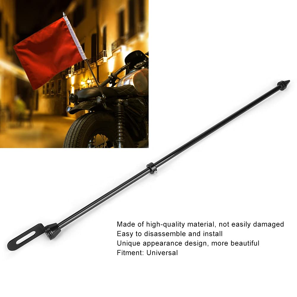 Universal Motorcycle Flag Mount - Rear Seat Rack Accessory for Road Trips
