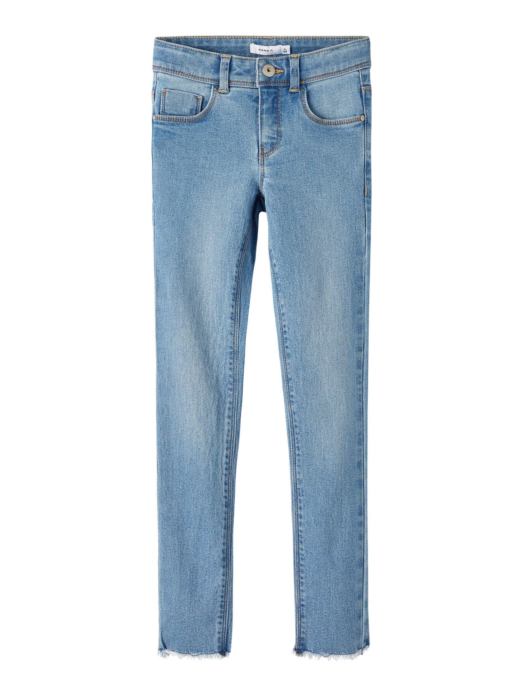 NAME IT Girl Jeans Skinny Fit High Waist Stretch Denim Pants for Women - Perfect for Casual Wear, Office & Date Nights