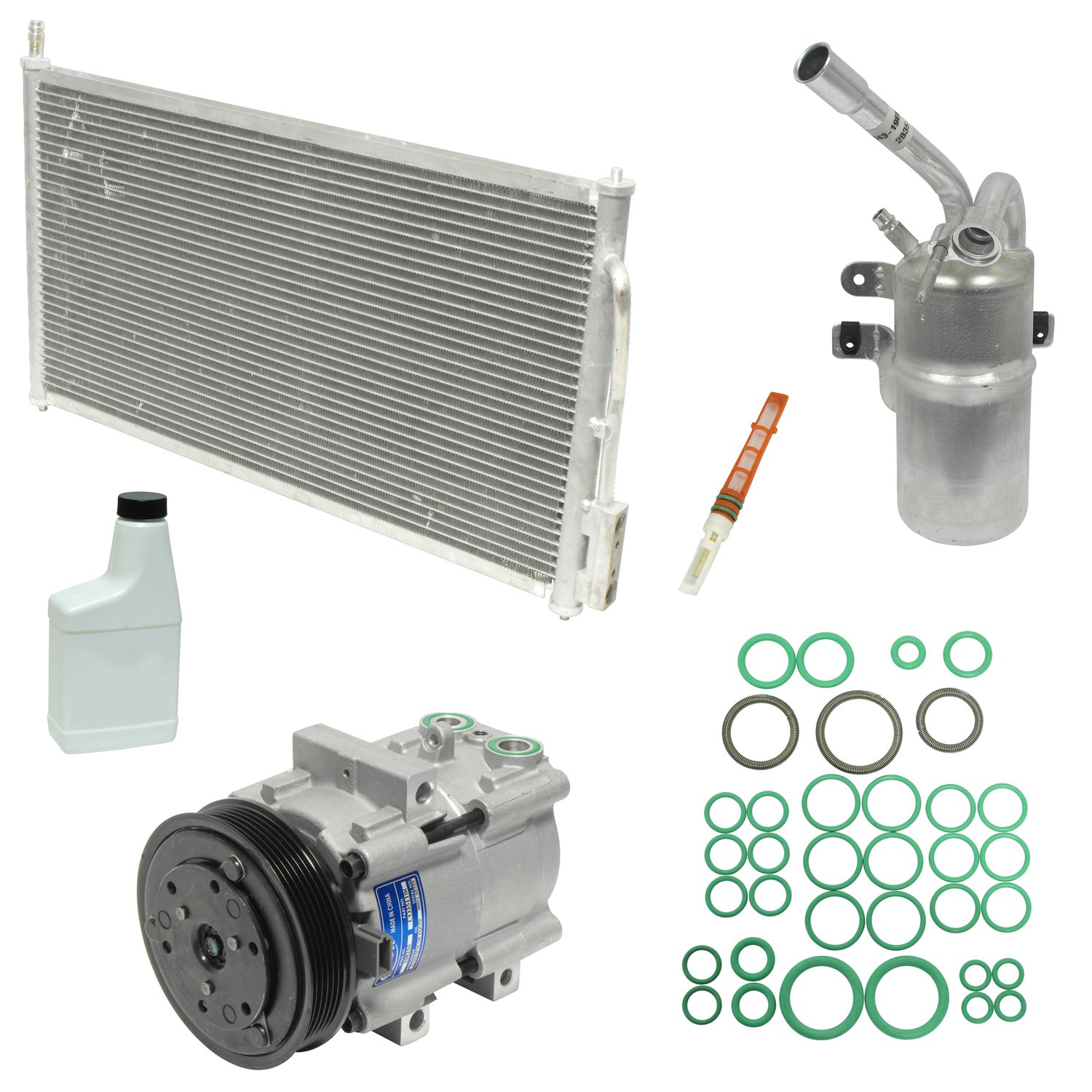 UAC KT 4149A AC Compressor and Component Kit - Replacement for Car Air Conditioning System | Perfect for DIY Auto Repair & AC Maintenance