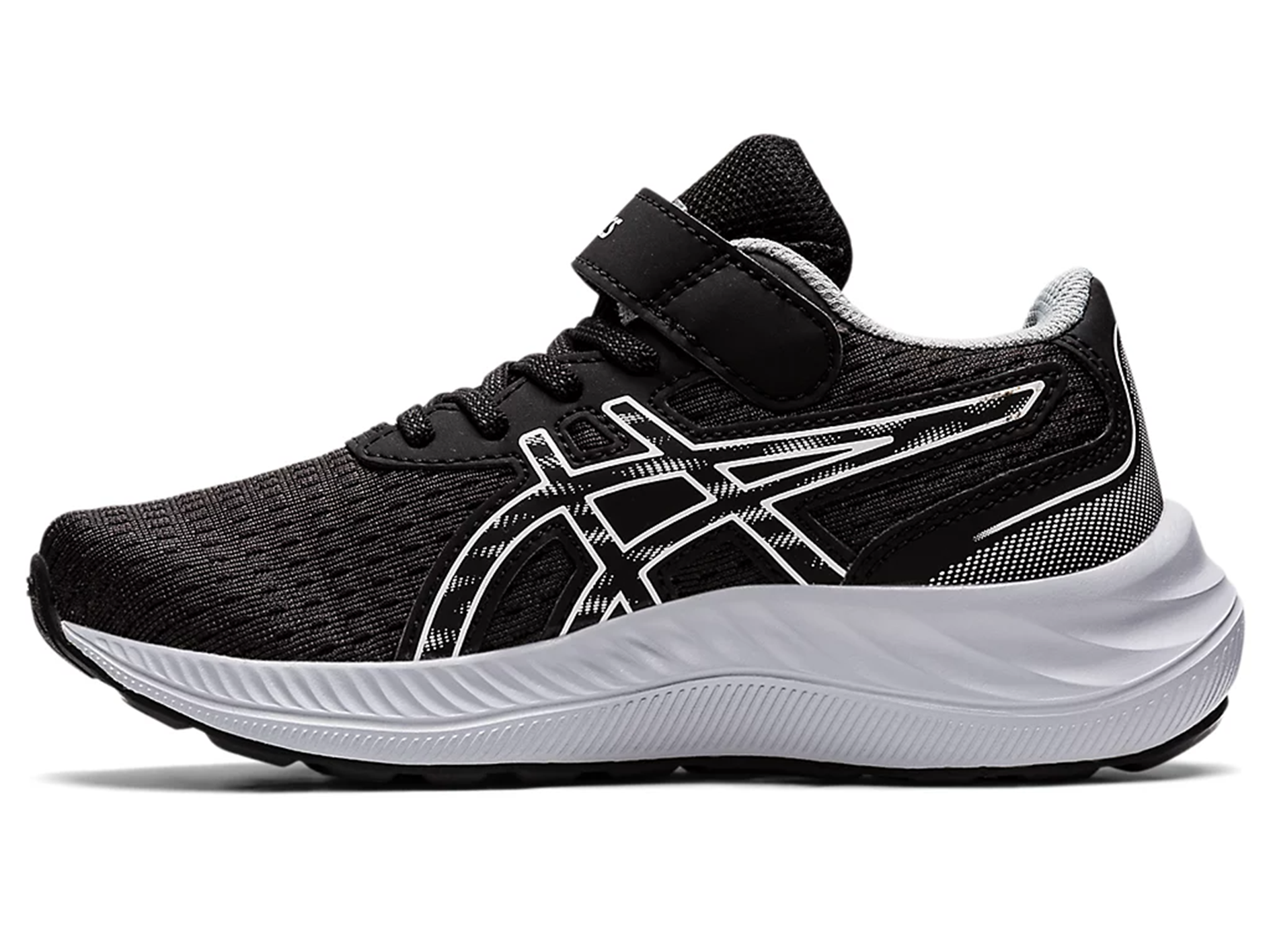 ASICS Kids Pre Excite 9 PS Running Shoes - Black/White (1014A234-002) | Lightweight & Comfortable Sneakers for Boys & Girls | Perfect for School, Sports & Daily Activities
