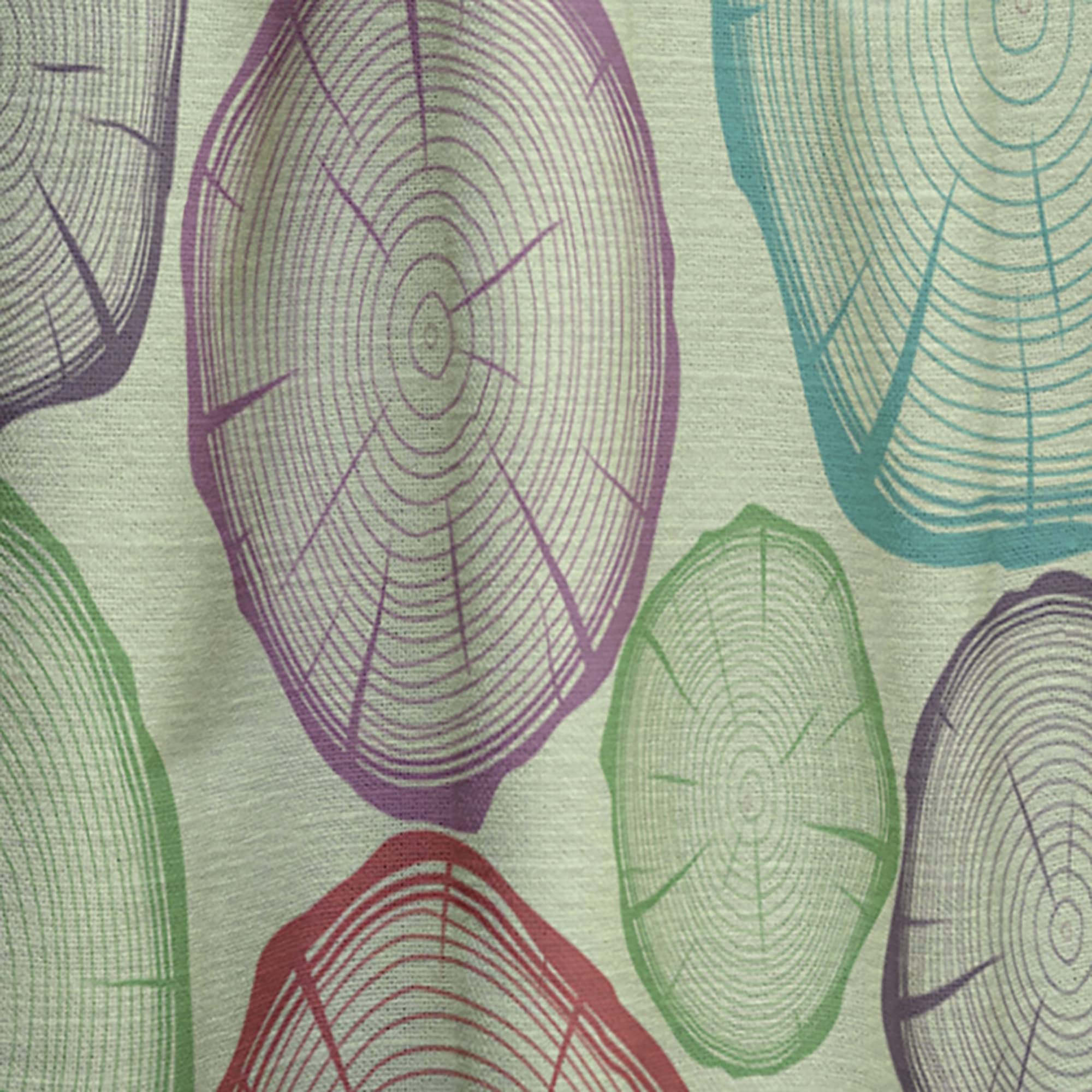 DesignQ Thermal Insulated Tree Rings Pattern Curtains - Single Panel 52x120 Inches - Blackout Drapes for Bedroom & Living Room - Perfect for Privacy, Light Control & Energy Efficiency