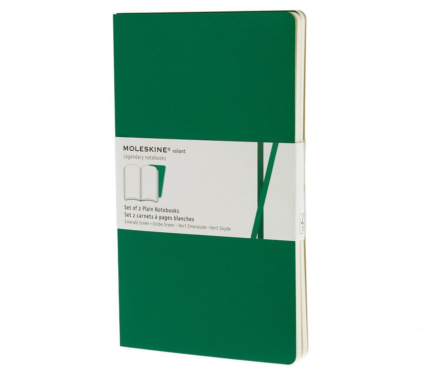 Premium Moleskine Volant Plain Notebook Set of 2 - Large Size (5