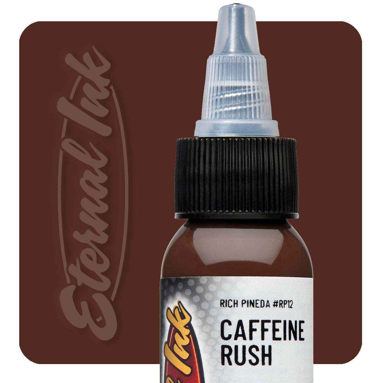Eternal Rich Pineda Caffeine Rush Ink 1oz - Premium Tattoo Ink for Vibrant & Long-Lasting Art - Perfect for Professional Tattoo Artists & Body Art Enthusiasts