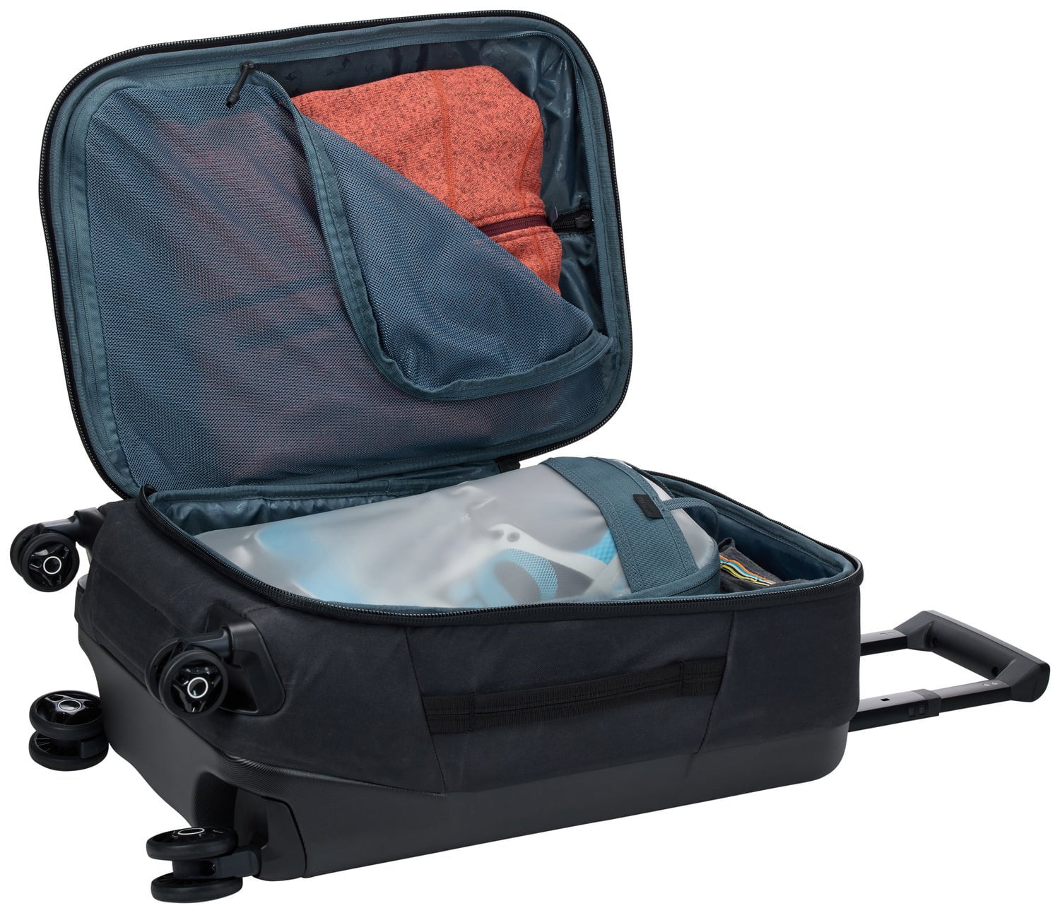 Thule Aion Carry On Spinner Luggage - Black | Lightweight Expandable Suitcase for Travel, Business & Weekend Trips | Durable Hardshell Luggage with 360° Spinner Wheels