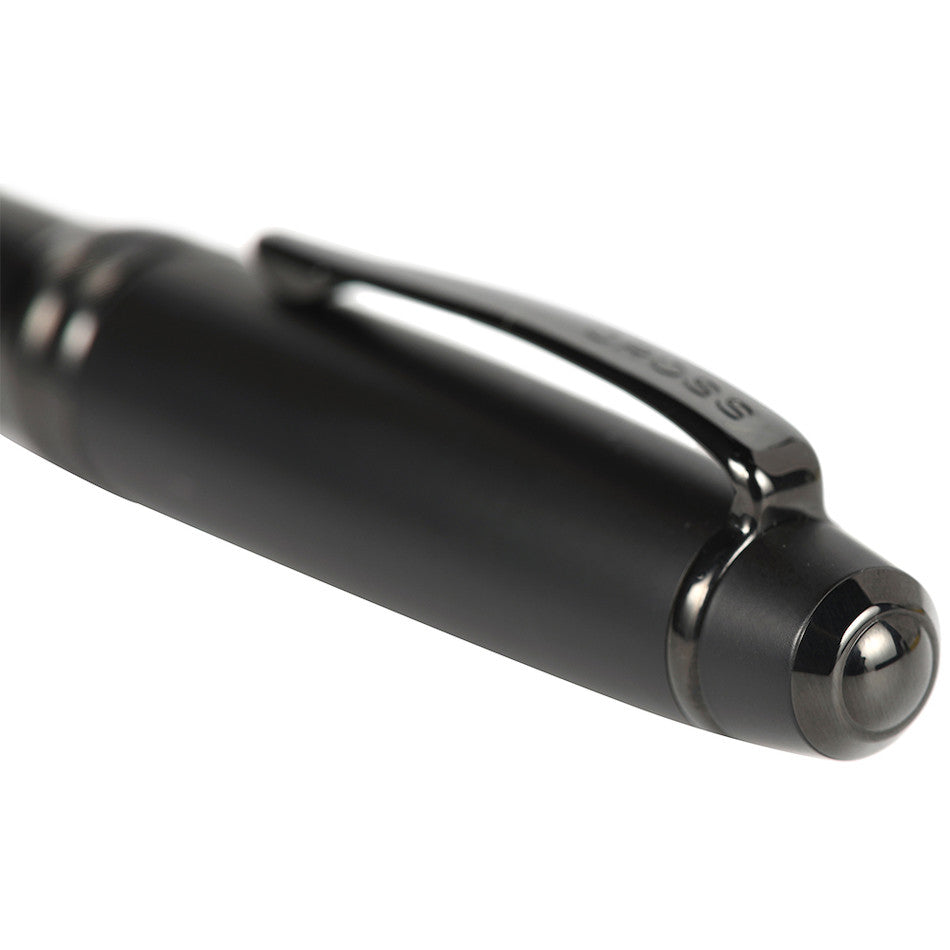 Cross Bailey Ballpoint Pen - Black Lacquer with Black Trim - Premium Writing Instrument for Office, School & Gift Giving
