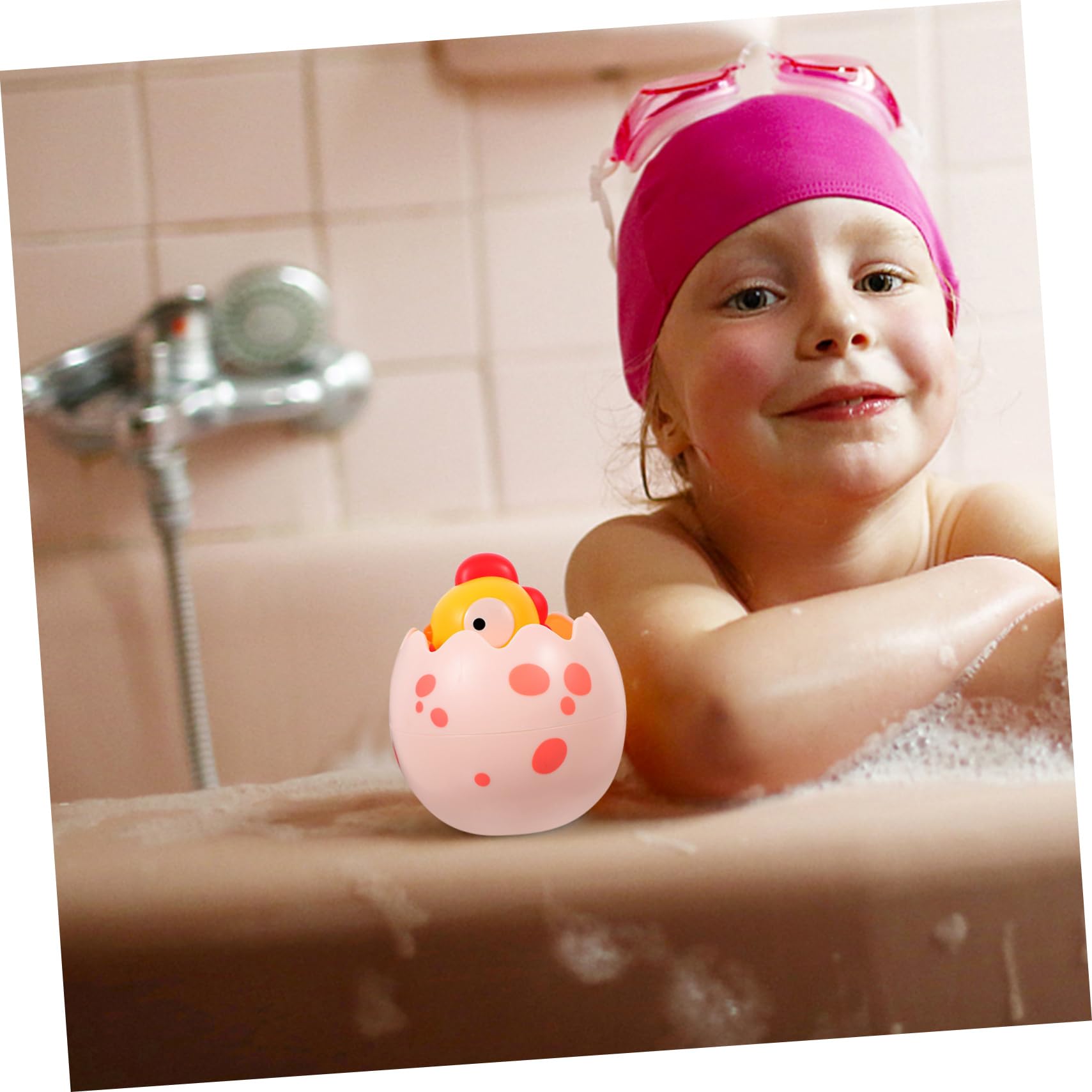 QUMIIRITY Yellow Plastic Bath Toys for Kids - Fun Shower & Bathtub Toys for Toddlers, Water Play Sensory Toys for Baby Bath Time & Pool Party