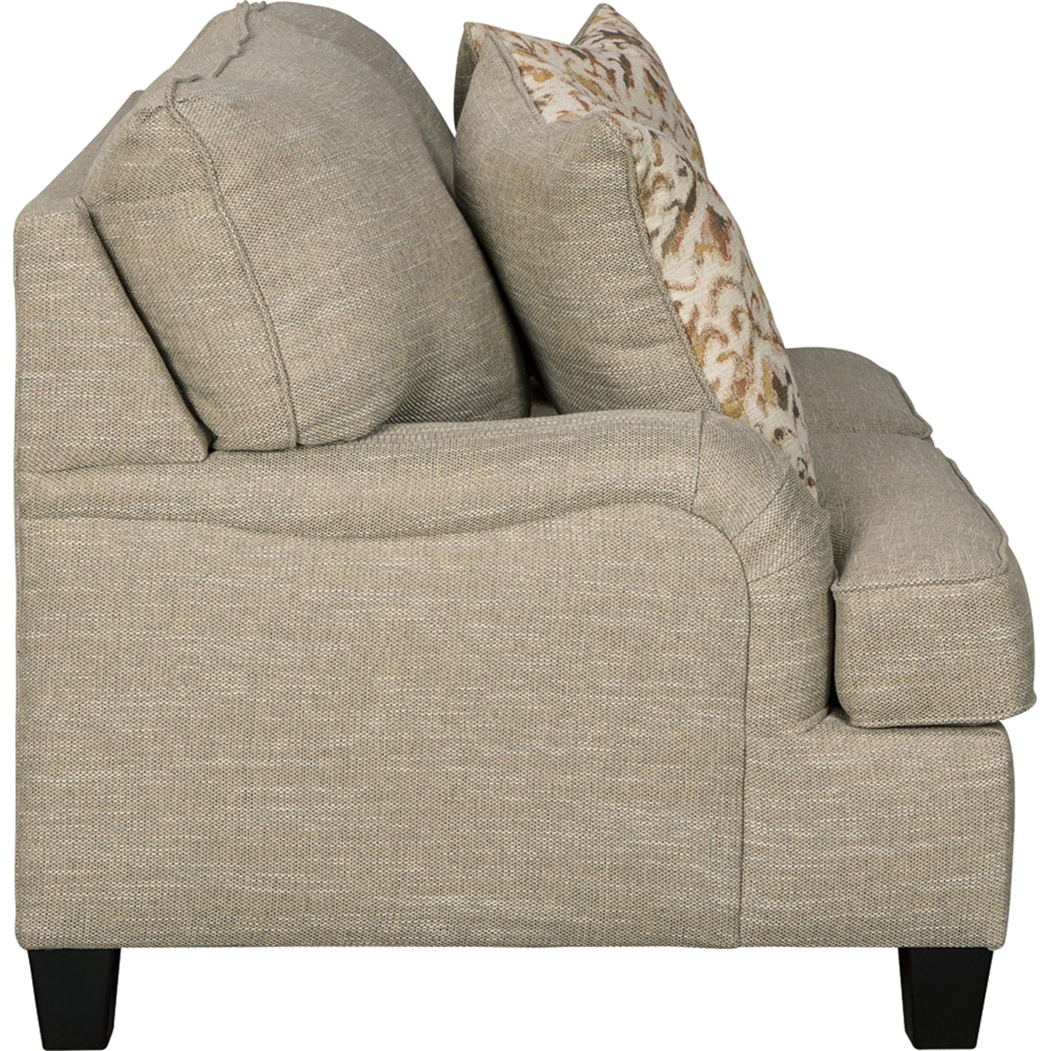 Almanza Loveseat in Wheat - Comfortable Two-Seater Sofa for Living Room, Lounge, or Office - Perfect for Small Spaces and Cozy Gatherings