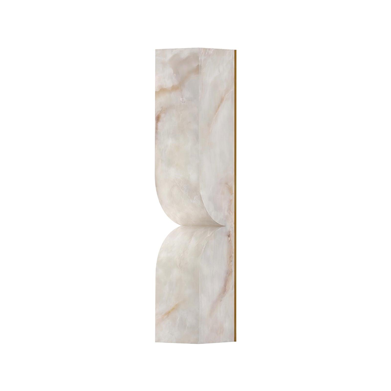 Alabaster Essence Wall Sconce - Modern Handcrafted Light Fixture for Bedroom, Living Room & Hallway Lighting
