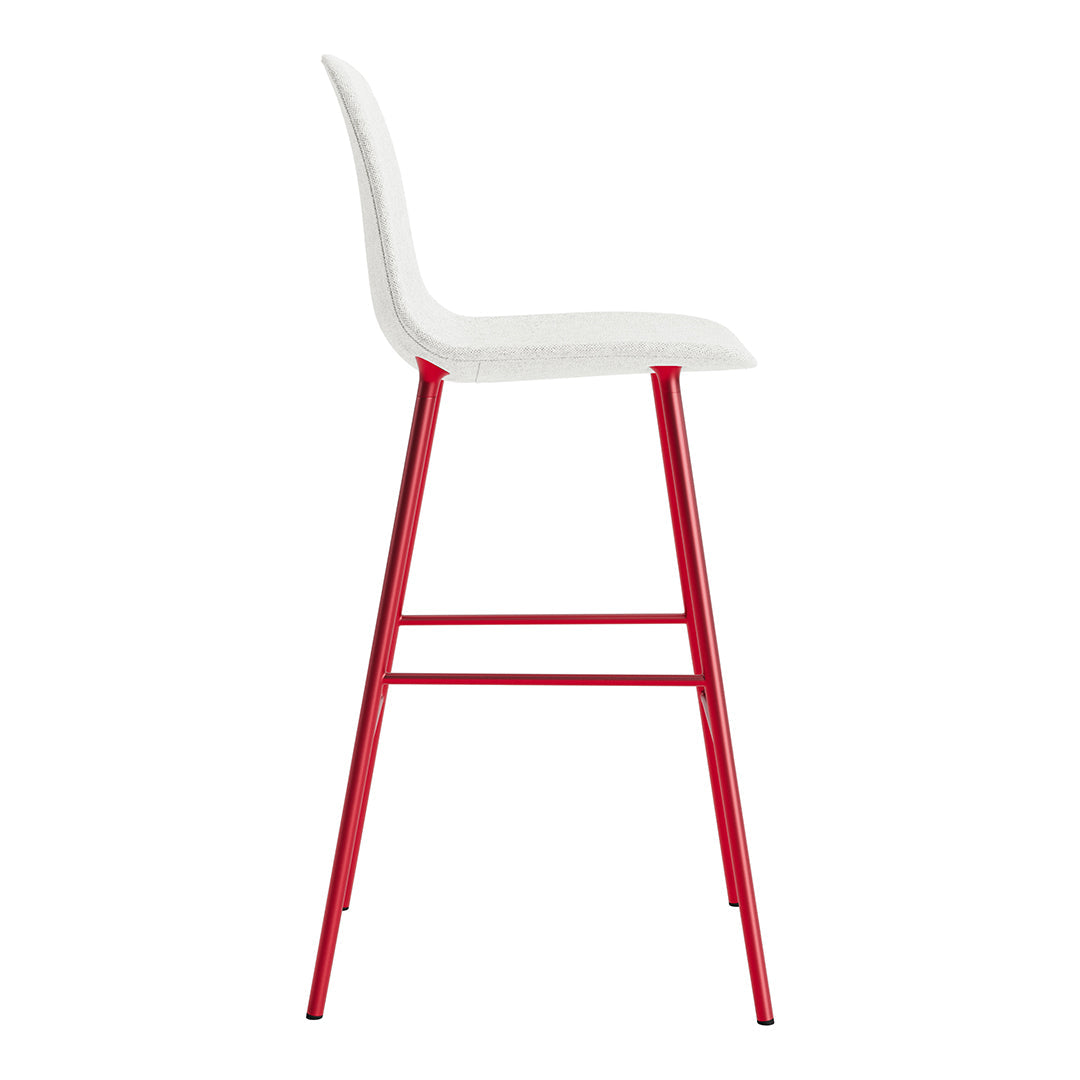 Modern Form Bar Chair - Fully Upholstered Counter Stool with Comfortable Seat - Perfect for Kitchen Islands, Breakfast Bars & Home Bars