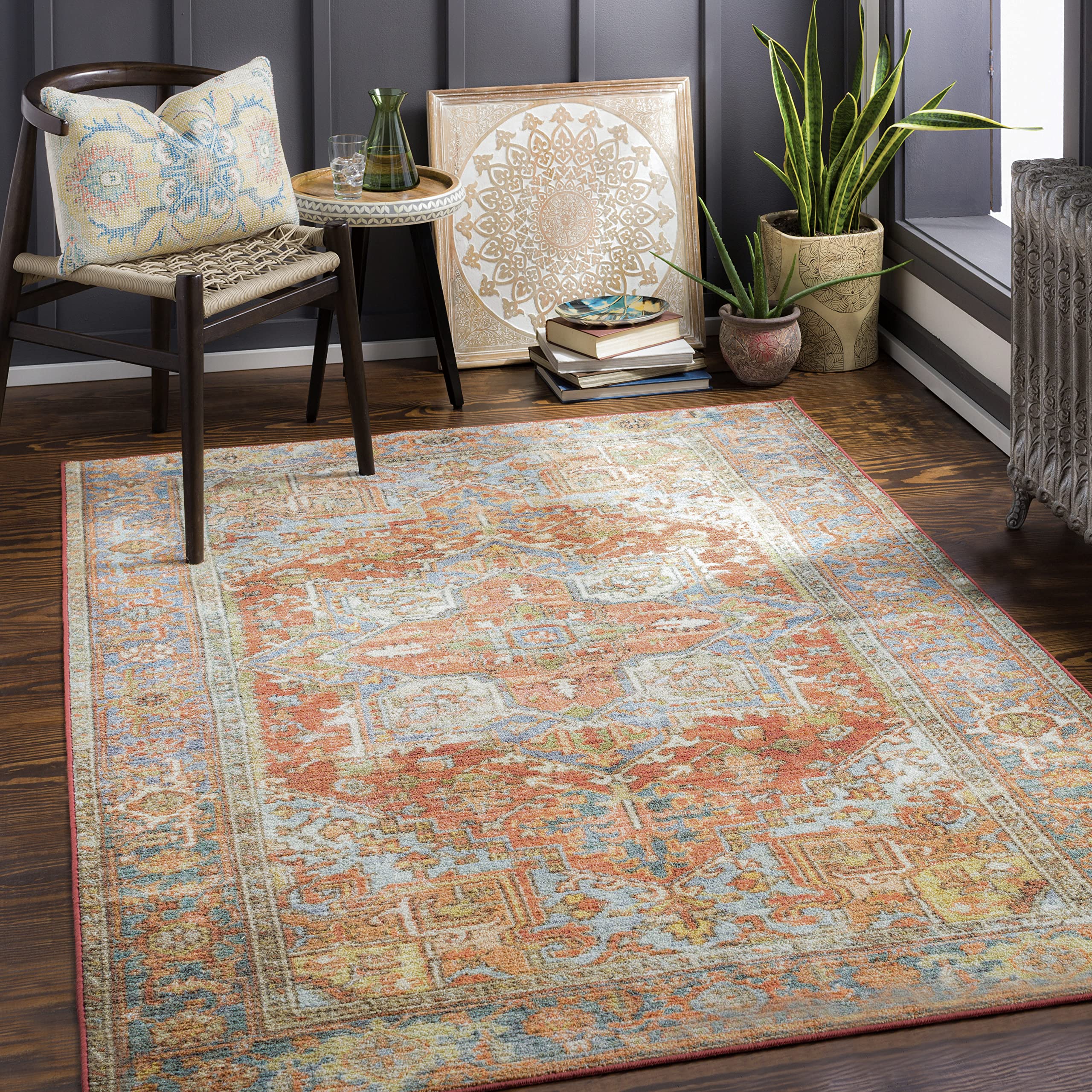 Artistic Weavers Tobi Vintage Medallion Washable Area Rug 7'10