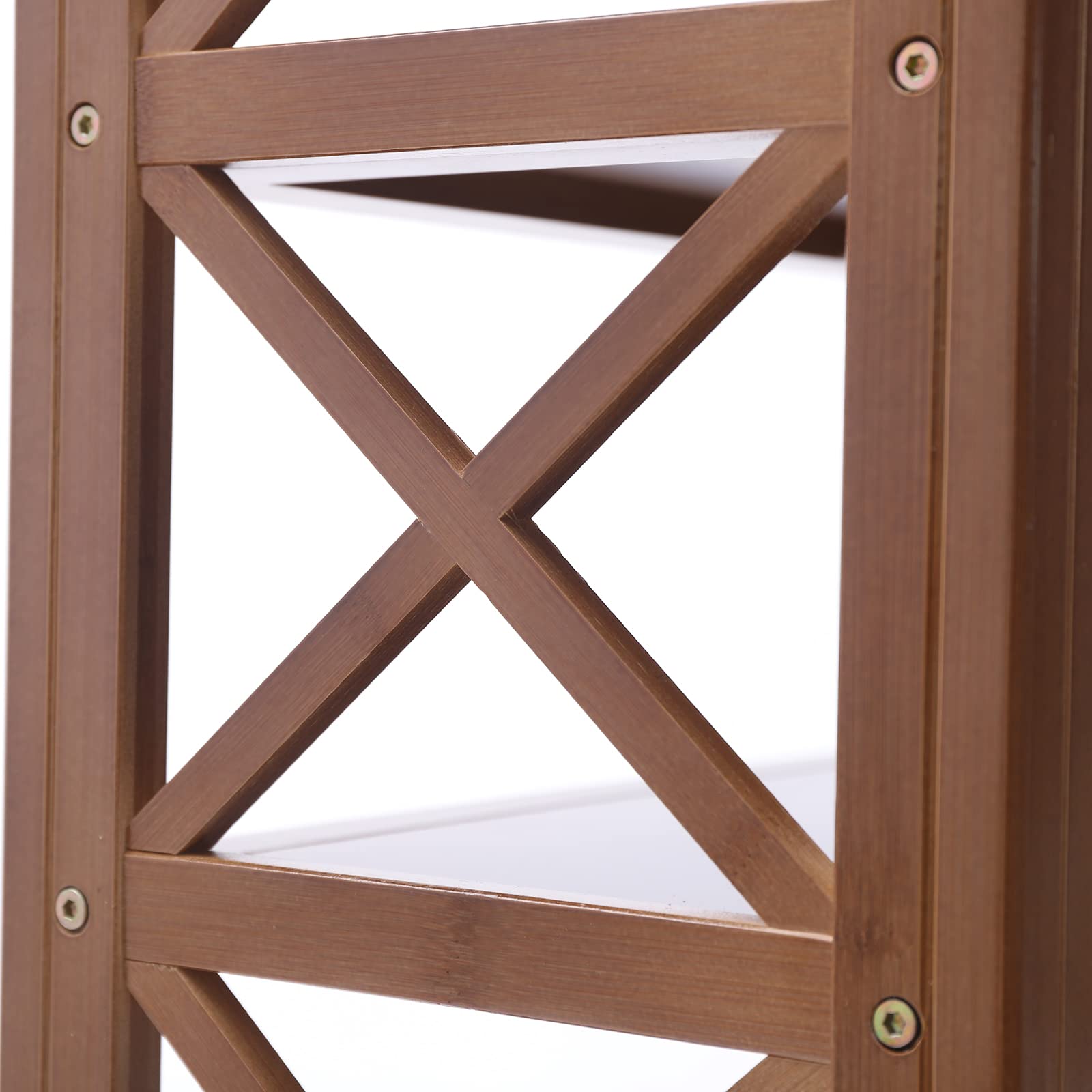 6-Tier Bamboo Shoe Rack & Entryway Shelf Organizer - Free Standing Shoe Storage for Hallway, Living Room, Bedroom - Perfect for Small Spaces & Closet Organization
