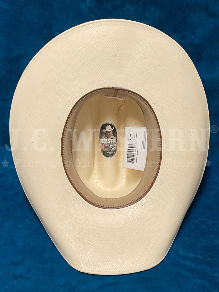 Resistol RSBXTN 304281 BRIXTON George Strait Collection Straw Hat - Natural Cowboy Hat for Men, Western Style Sun Protection for Outdoor, Rodeo, and Country Music Events